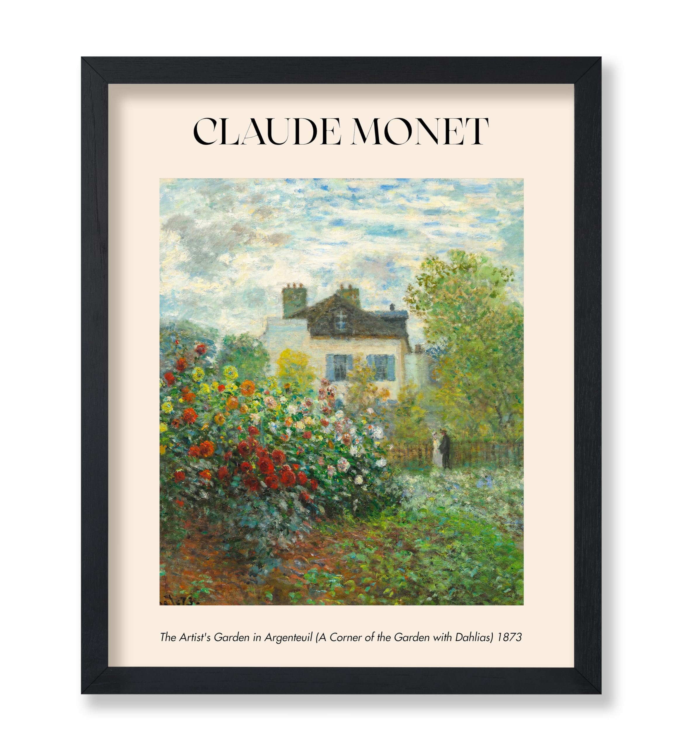 Poster Master Monet Poster - The Artist’s Garden in Argenteuil Print - Flower Art - Garden Design - Impressionism Design - Floral Print - Aesthetic
