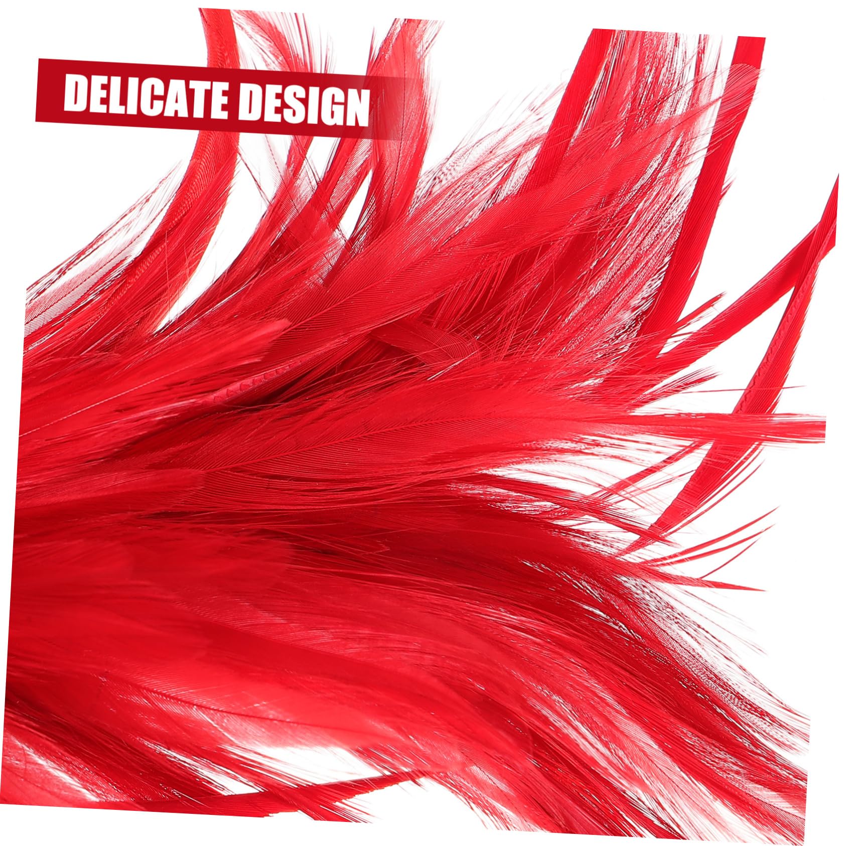 Healeved 3piezas Accesorios De Cabello Para Novia Diadema Elegante Para Fiestas Tocado Rojo Adorno Fotográfico Diseño Ligero y Atractivo