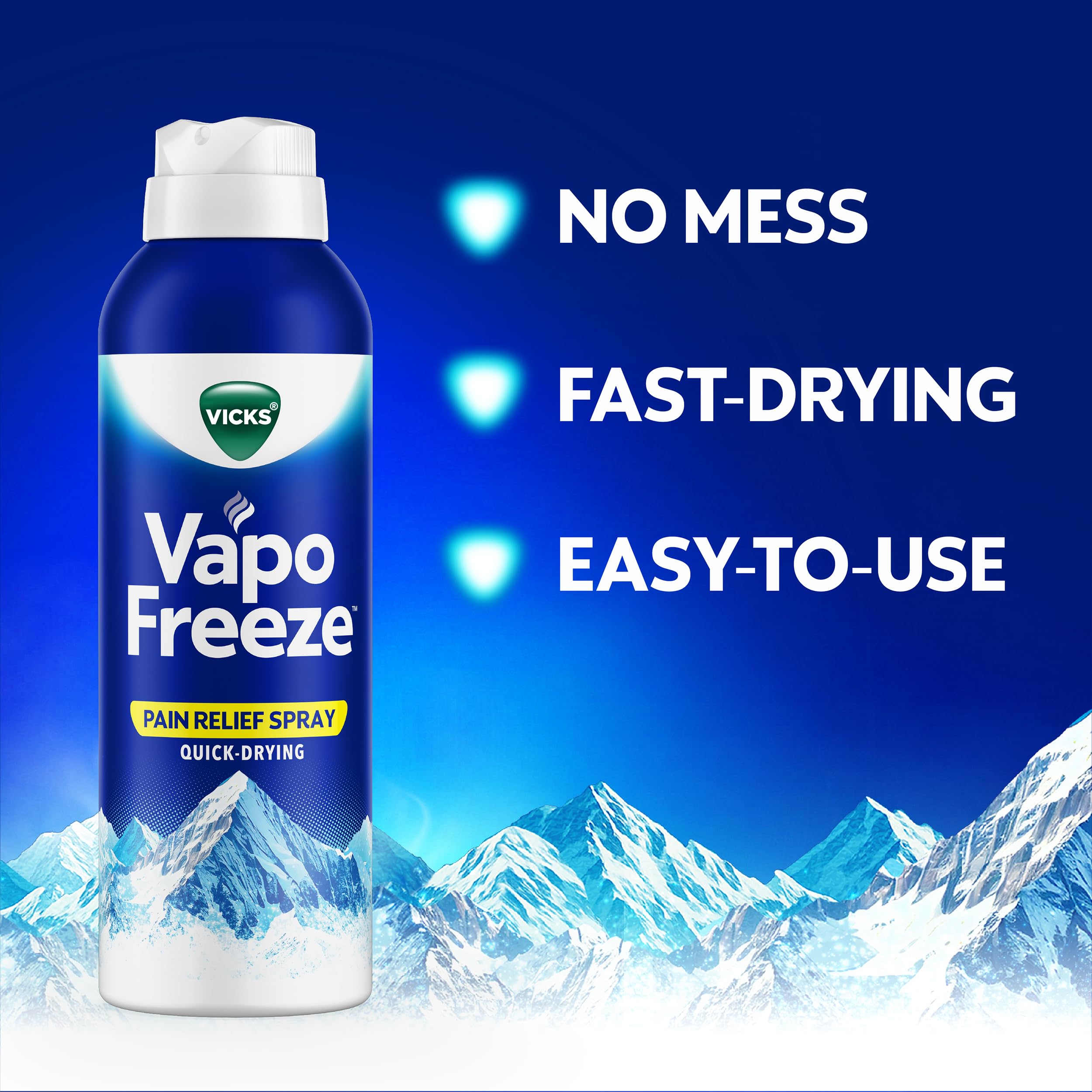Vicks VapoFreeze Menthol Pain Relieving Spray 3oz, for Muscles & Joint Pain Associated with Arthritis, Simple Backaches, Strains, Sprains, Bruises, Vicks Vapors, Penetrating Formula — Amazon image 7