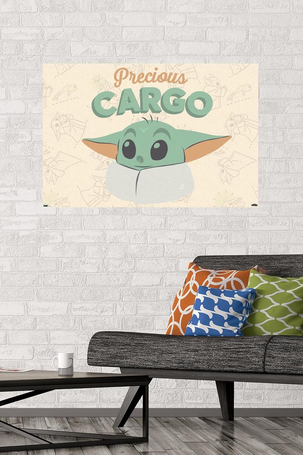 Trends International Star Wars: The Mandalorian - Grogu Precious Cargo Wall Poster, 34L x 22.4W, Premium Unframed Version