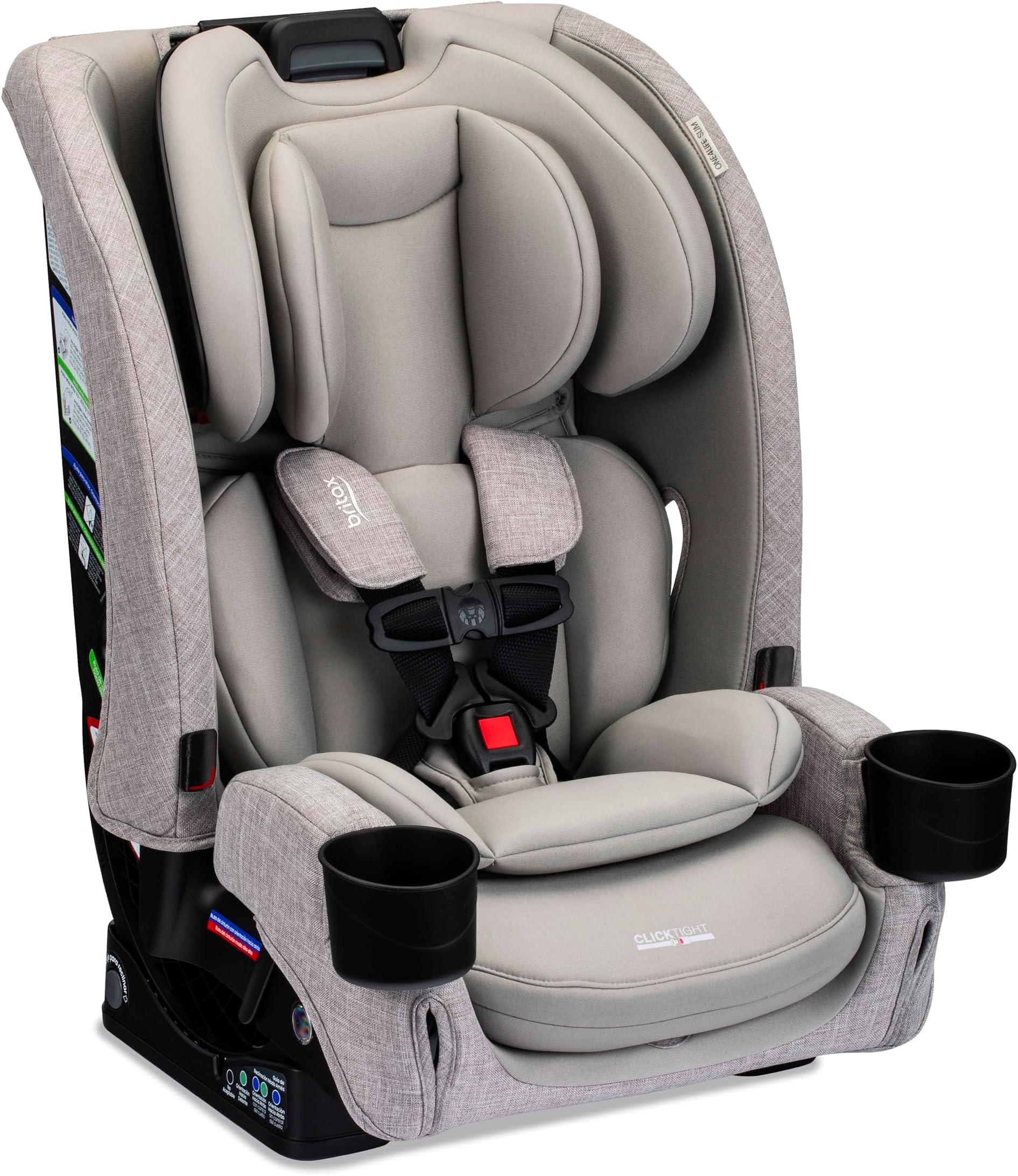 Britax One4Life Slim All-in-One Car Seat, 10 Years of Use, 17.5” SpaceSaver Design, Converts from Rear-Facing Infant Car Seat to Forward-Facing Booster Seat, ClickTight Installation, Parchment