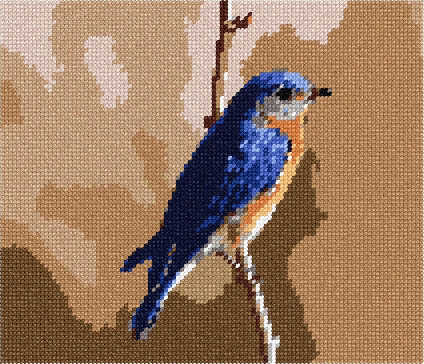 Pepita Needlepoint kit: Bluebird, 8" x 7"