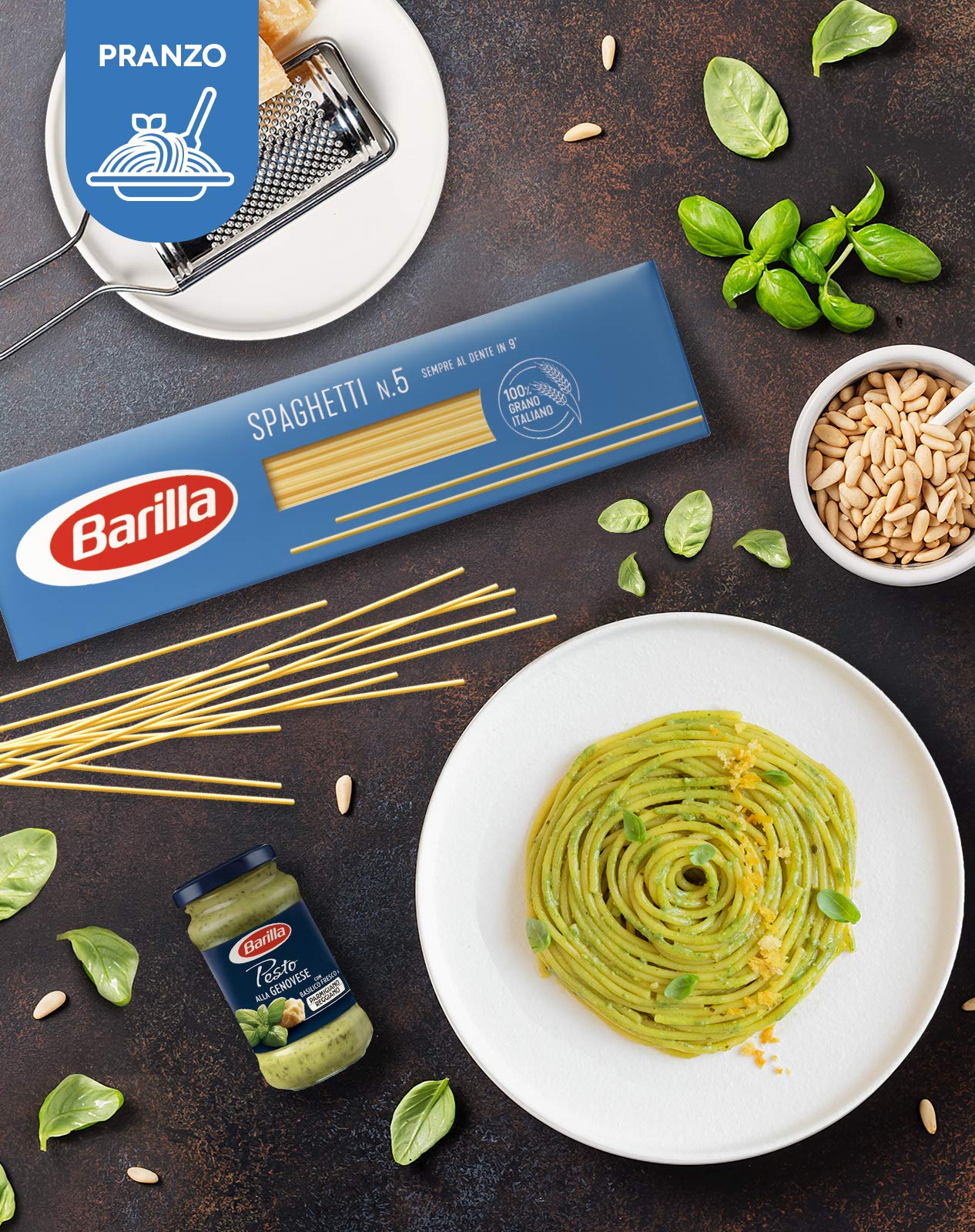 Barilla, Box I Più Amati, Confezione di 15 Prodotti Assortiti Barilla, Mulino Bianco, Pan di Stelle, Pavesi, con Pasta, Sugo, Farina, Snack Dolci e Biscotti per la Colazione