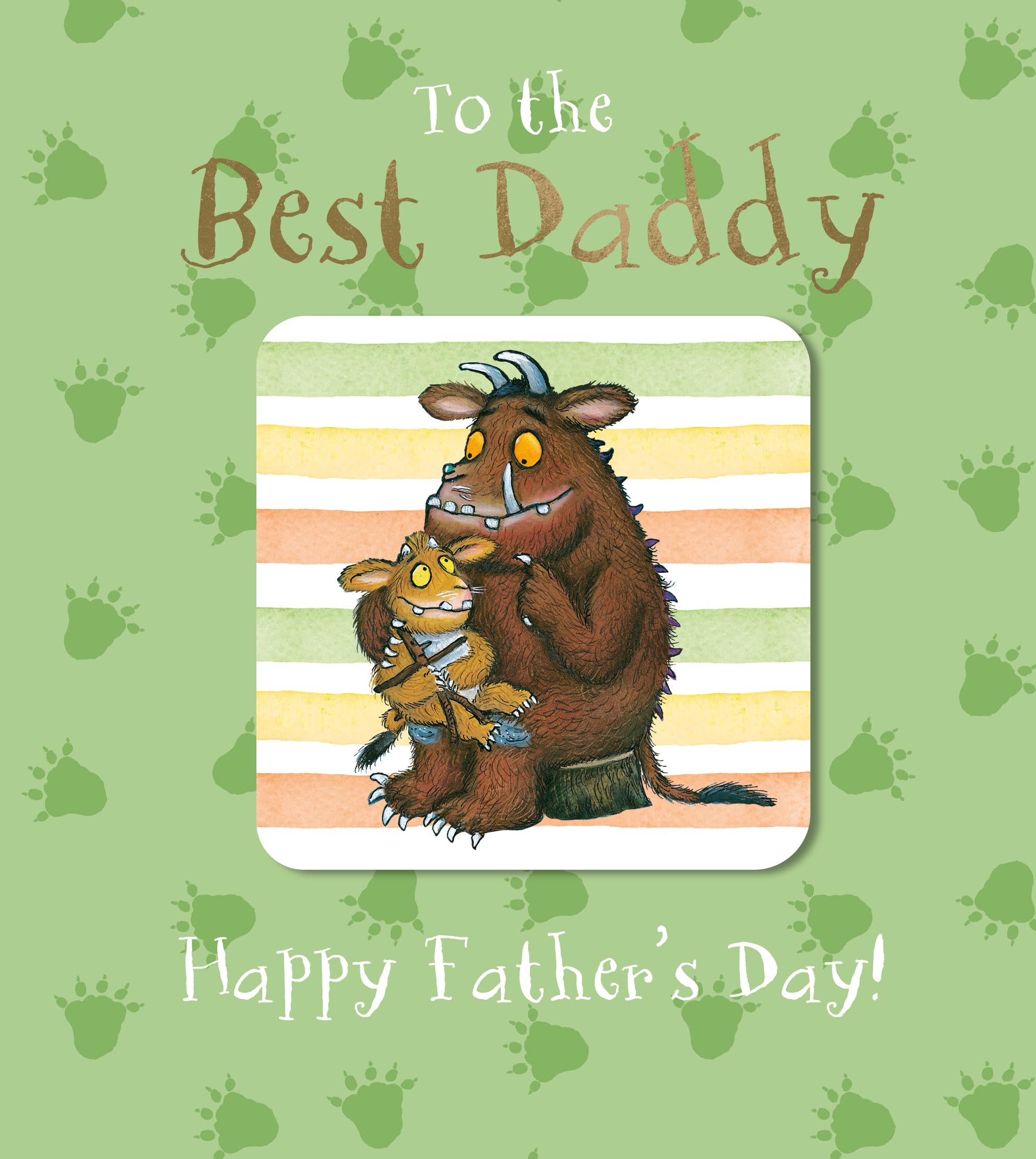 The Gruffalo Daddy Father's Day Card with Detachable Coaster - Fathers Day Cards