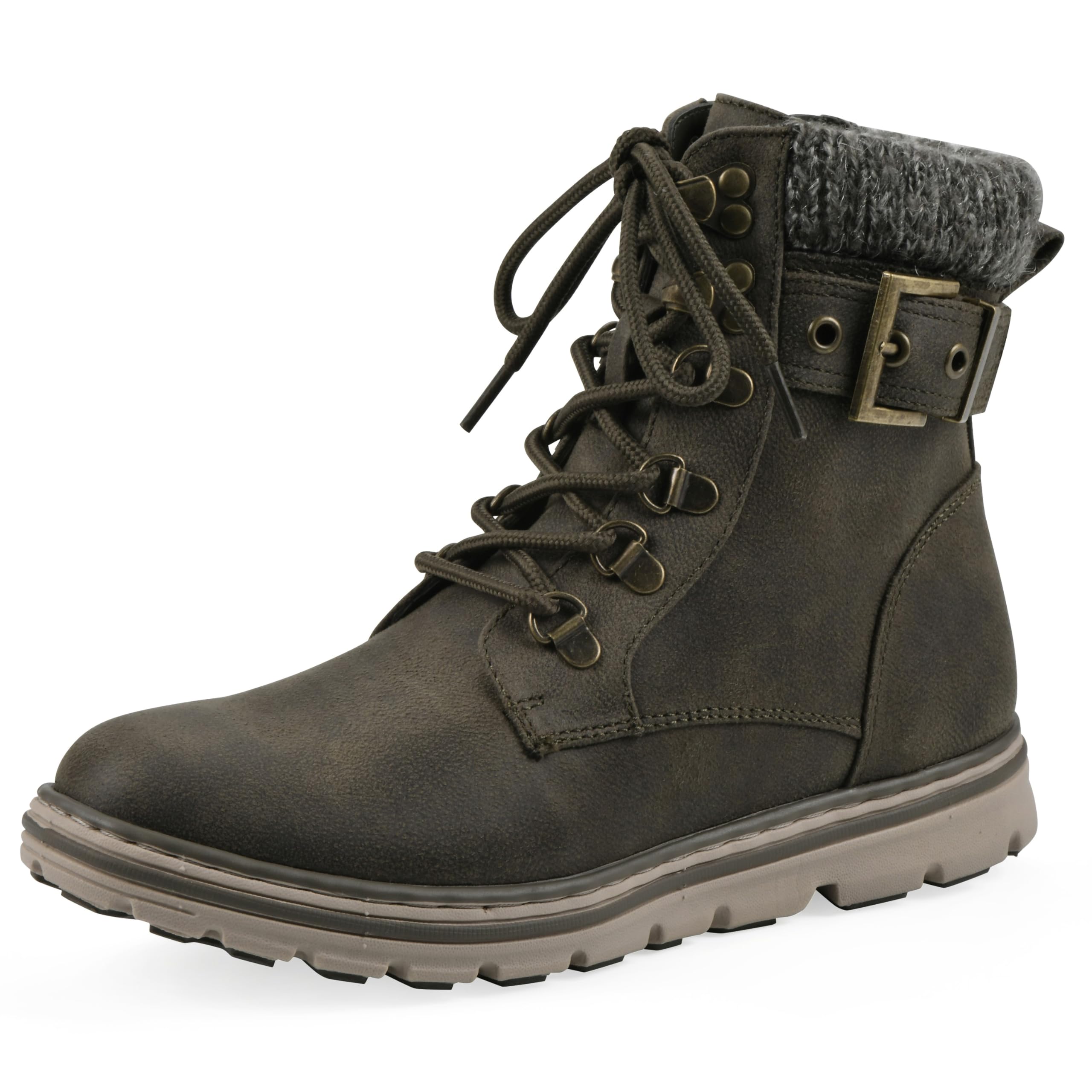 Cliffs by White Mountain Womens Kimmie Cushioned Lace-Up City Hiker Ankle Bootie