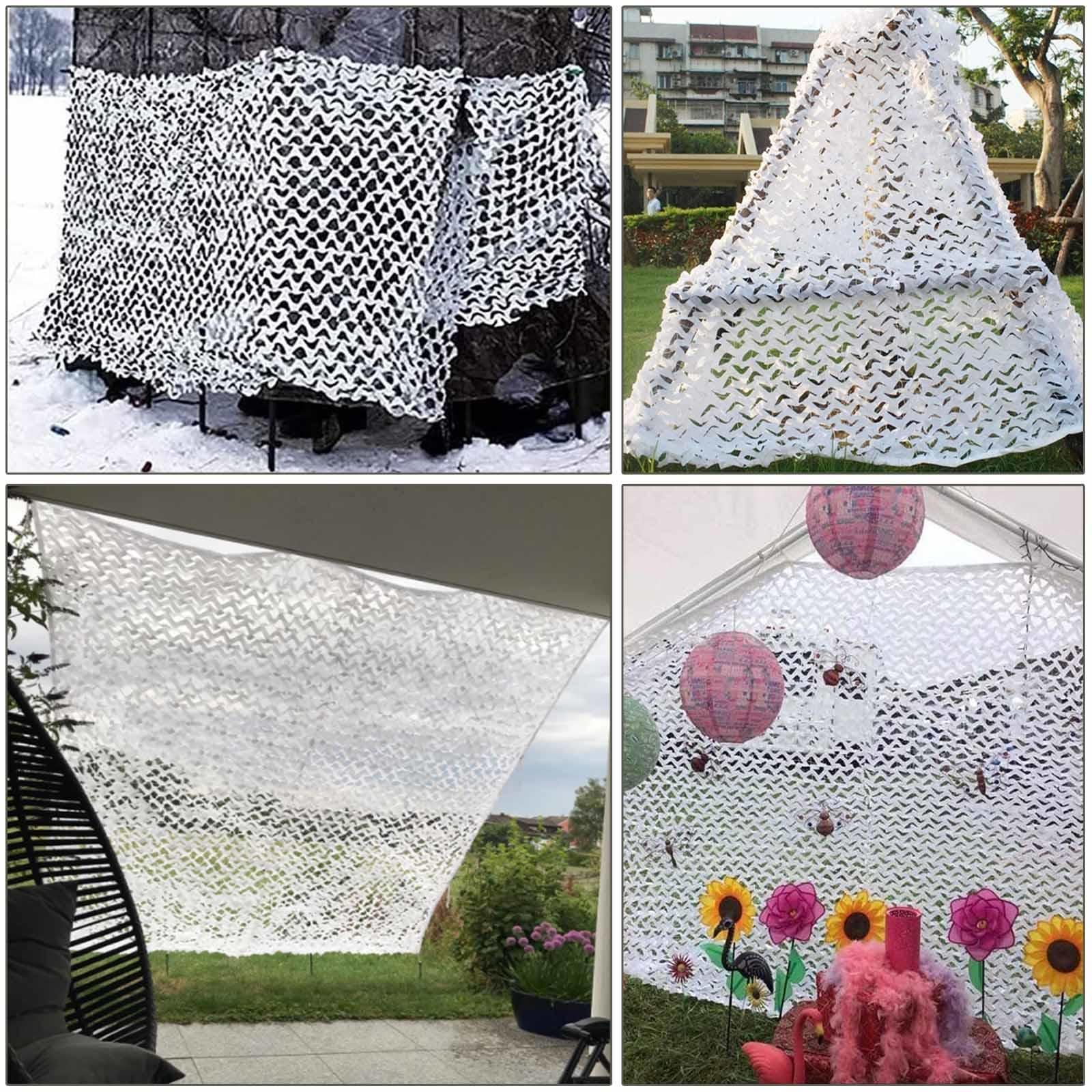 Siatka maskująca, 1x2m/2x3m/2x5m/3x3m/3×4m/3×7m/4x8m, wojskowa siatka maskująca, siatka przeciwsłoneczna, na kemping na świeżym powietrzu, polowanie, dekoracja imprezowa, płot prywatności, 82
