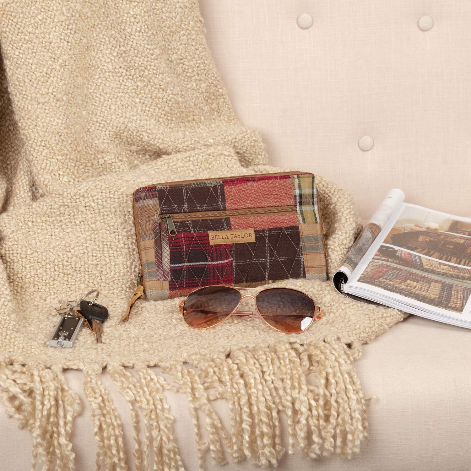 Bella Taylor Wrist Strap Wallet for Women | Multi Card Zip Around Wallet with RFID Protection and Wristlet Strap - Image 2