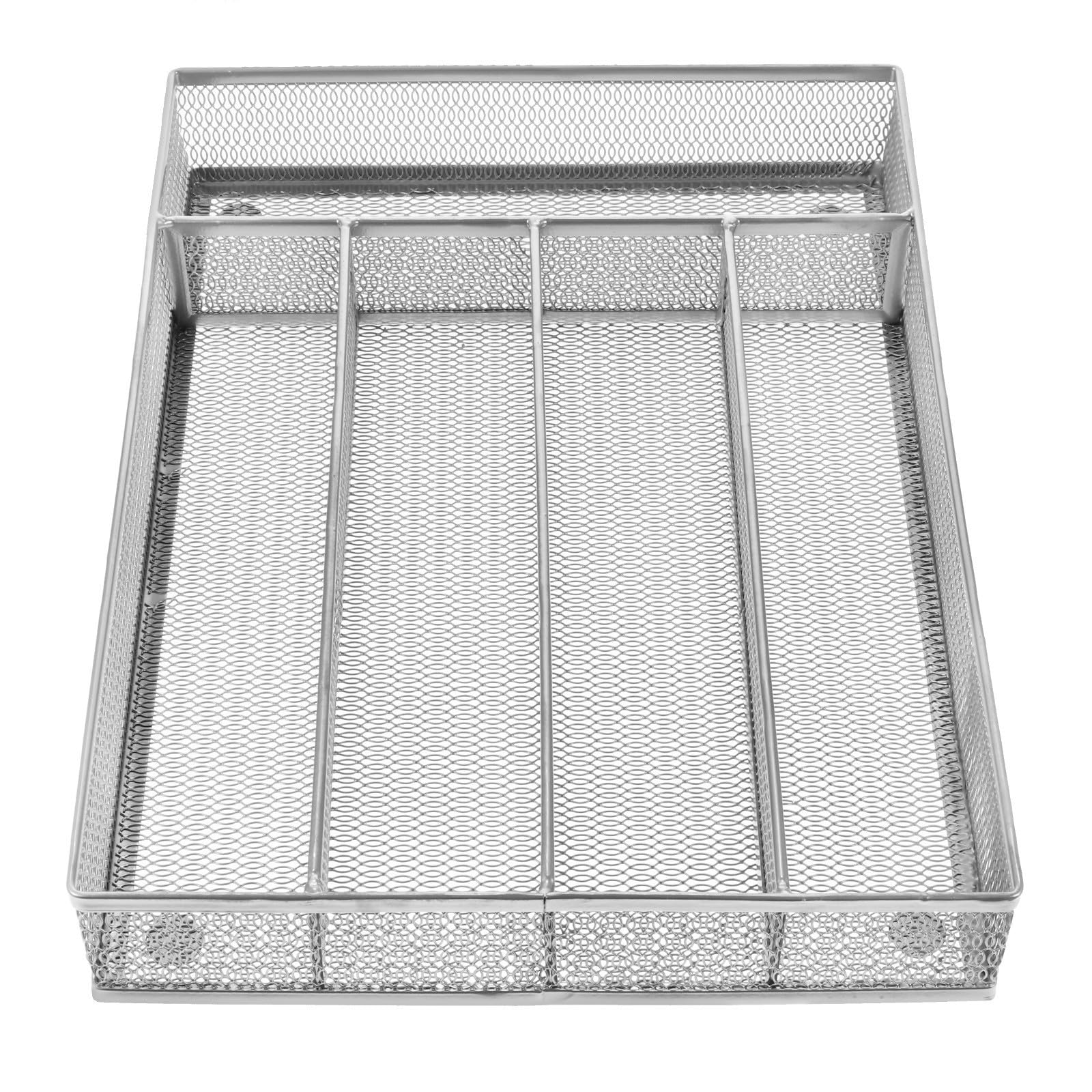 SOLUSTRE Organizador de Cajones para Cocina y Oficina en Acero al Carbono Diseño Hueco y Fácil Instalación, Adecuado para Almacenamiento