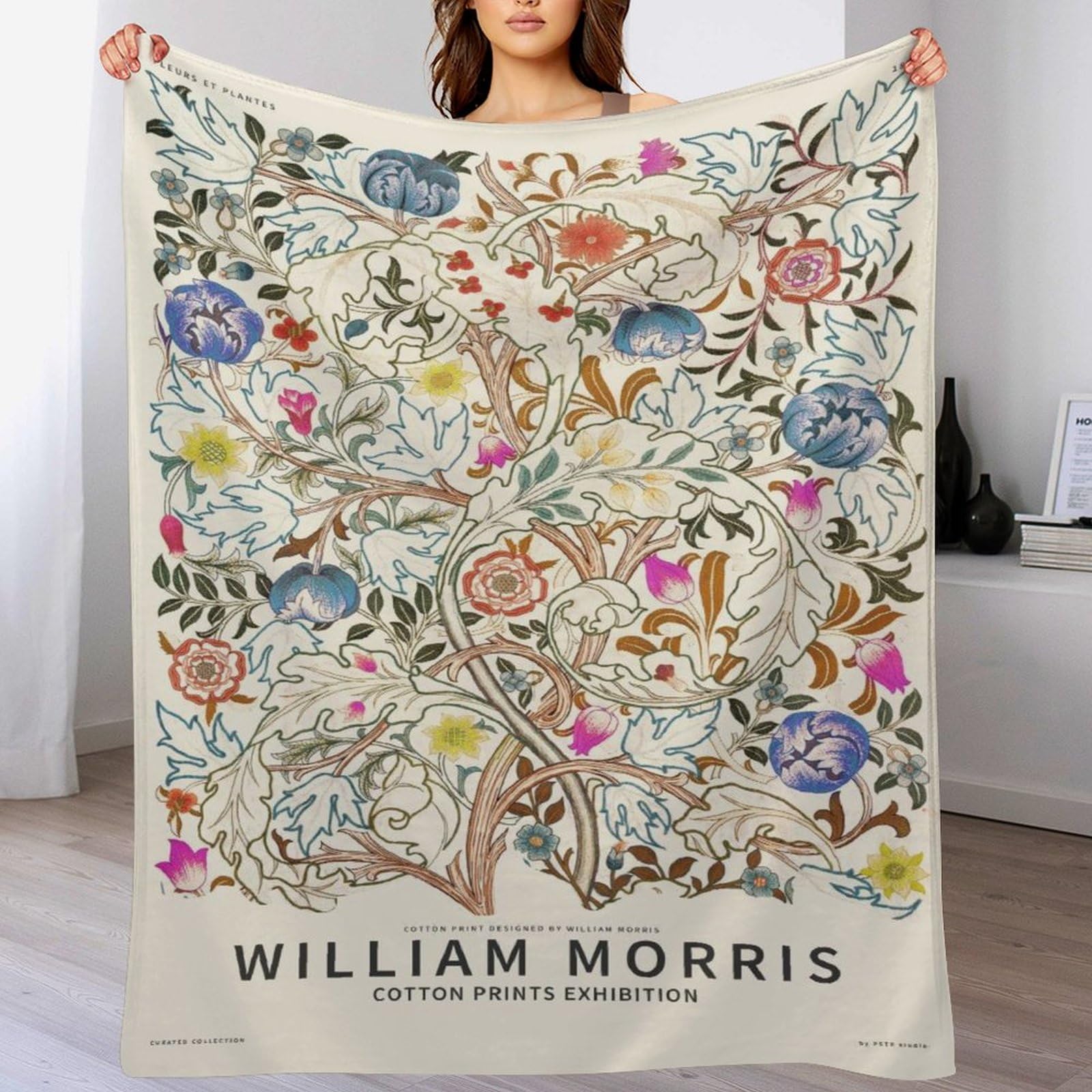 William-morris Posters Quilt Blanket (159) Blanket for Bed Couch Sofa Soft Lightweight Fleece Throw Blankets All Season Use Home Decor 60"x80"
