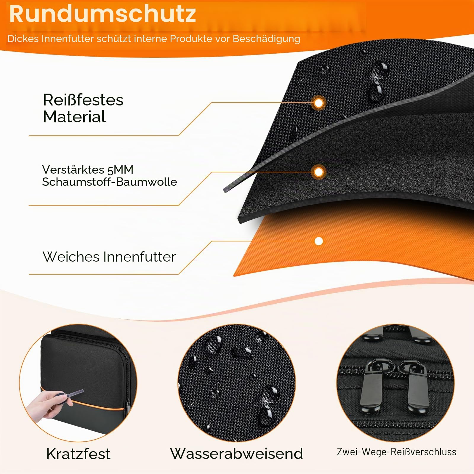 Reisetasche für Audio-Mixer, passend für Rodecaster Pro II, Rodecaster Pro, RC Duo, Yamaha MG10XU, TC-Helicon GoXLR, Podcast-DJ-Mixer-Rucksack mit mehreren Taschen für Mikrofone, Kabel