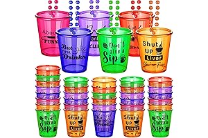 12-Piece Party Favor Necklace Shot Glasses