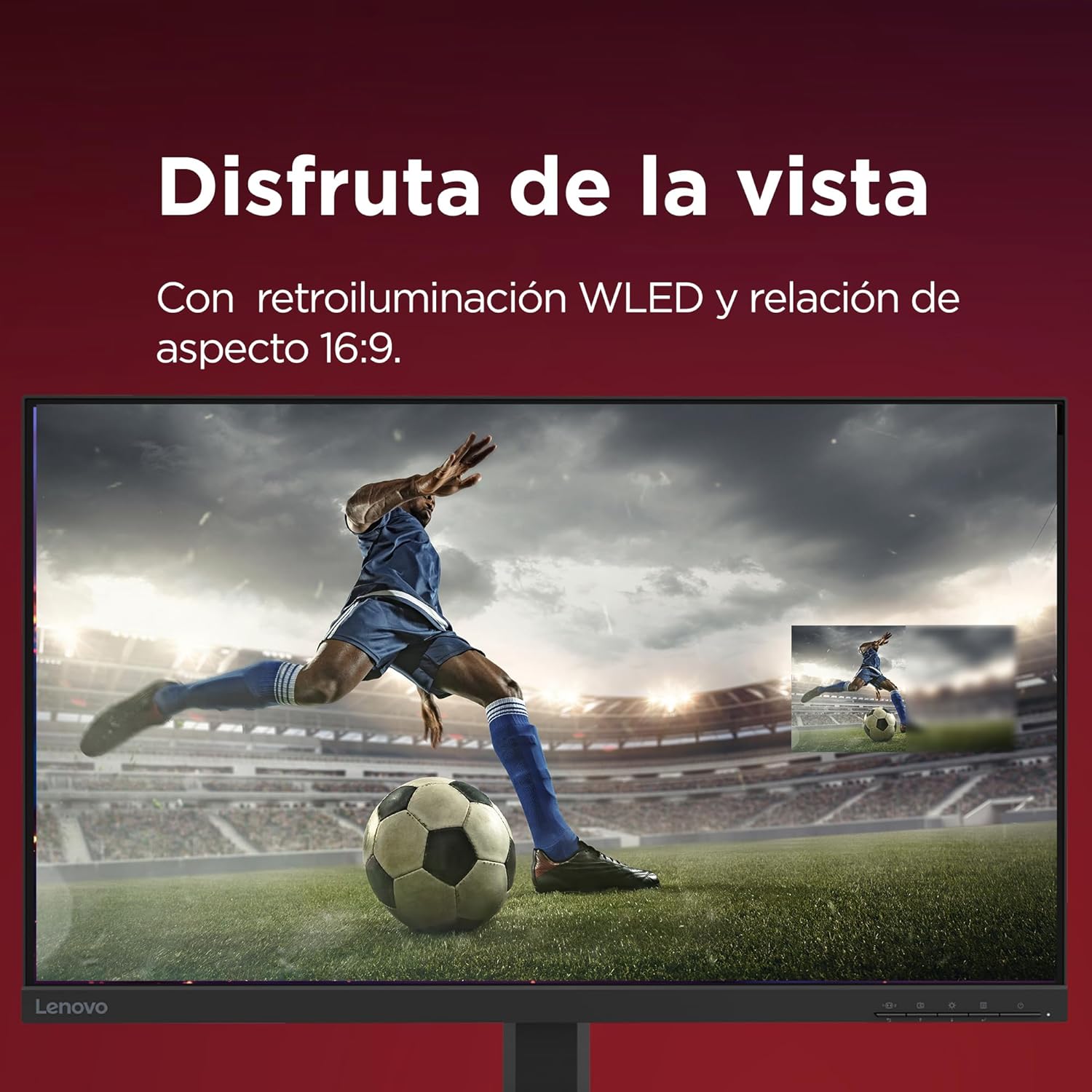 Lenovo L27-4e – Monitor FHD 27″ (IPS, HDMI 1.4 – VGA, 16:9, Tasa de Refresco 100 Hz, Tiempo de Respuesta 4ms, 99% sRGB, Montaje VESA 100 mm, Soporte Inclinable) Negro 10