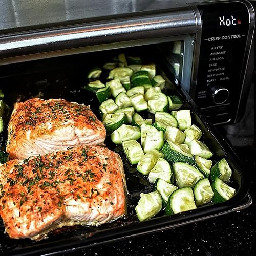 Miniatura 7 de Bandeja profesional para hornear de 13 x 13 pulgadas, accesorios para freidora de aire, bandeja de repuesto para Ninja SP100, SP101, SP1001C, SP201