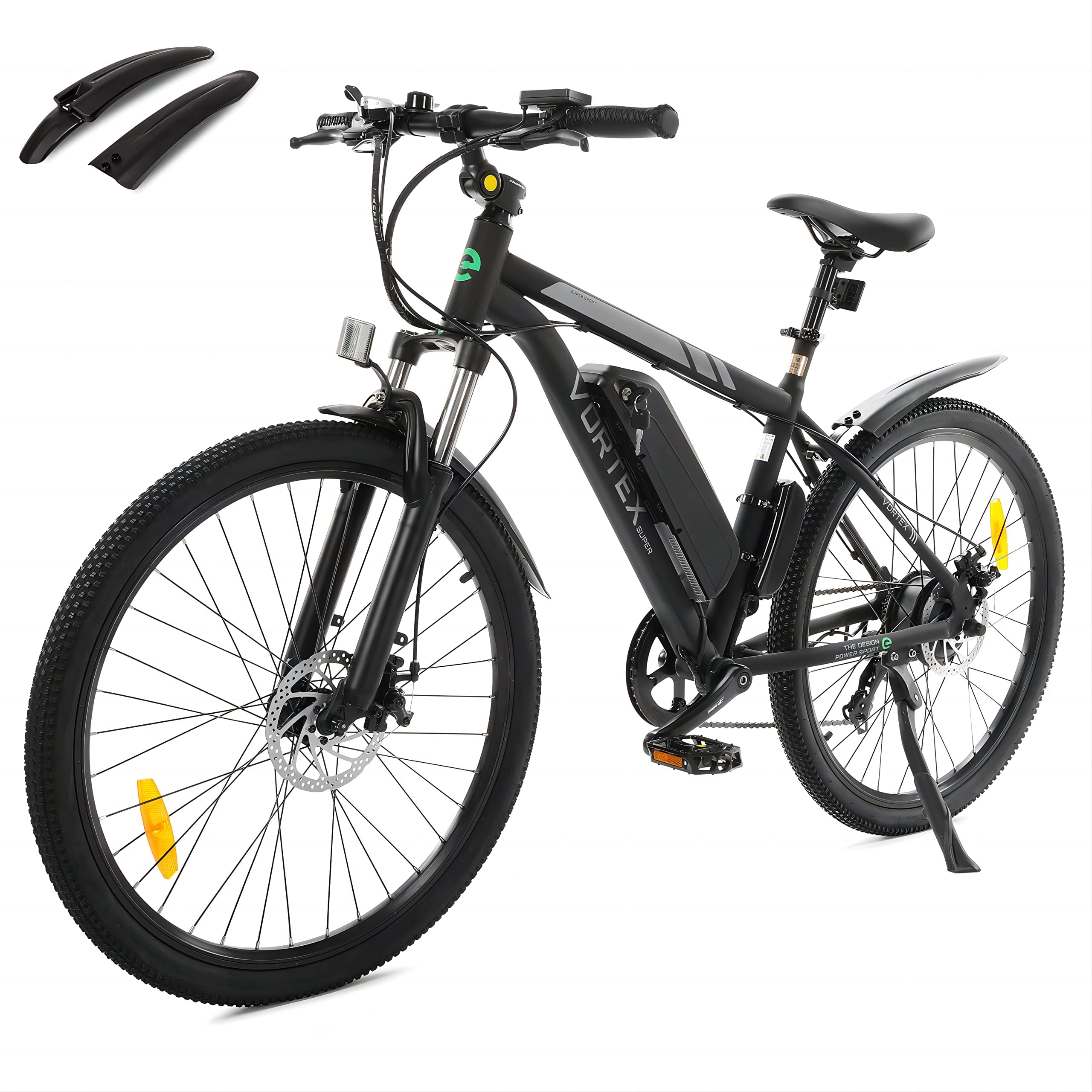 ECOTRIC 26" Electric Bike 350W Bruthless Motor 36V/12.5AH Removable Lithium Battery Powerful Electric City Bicycle Mountain Ebike Suspension Fork Throttle and Pedal Assist UL Certified