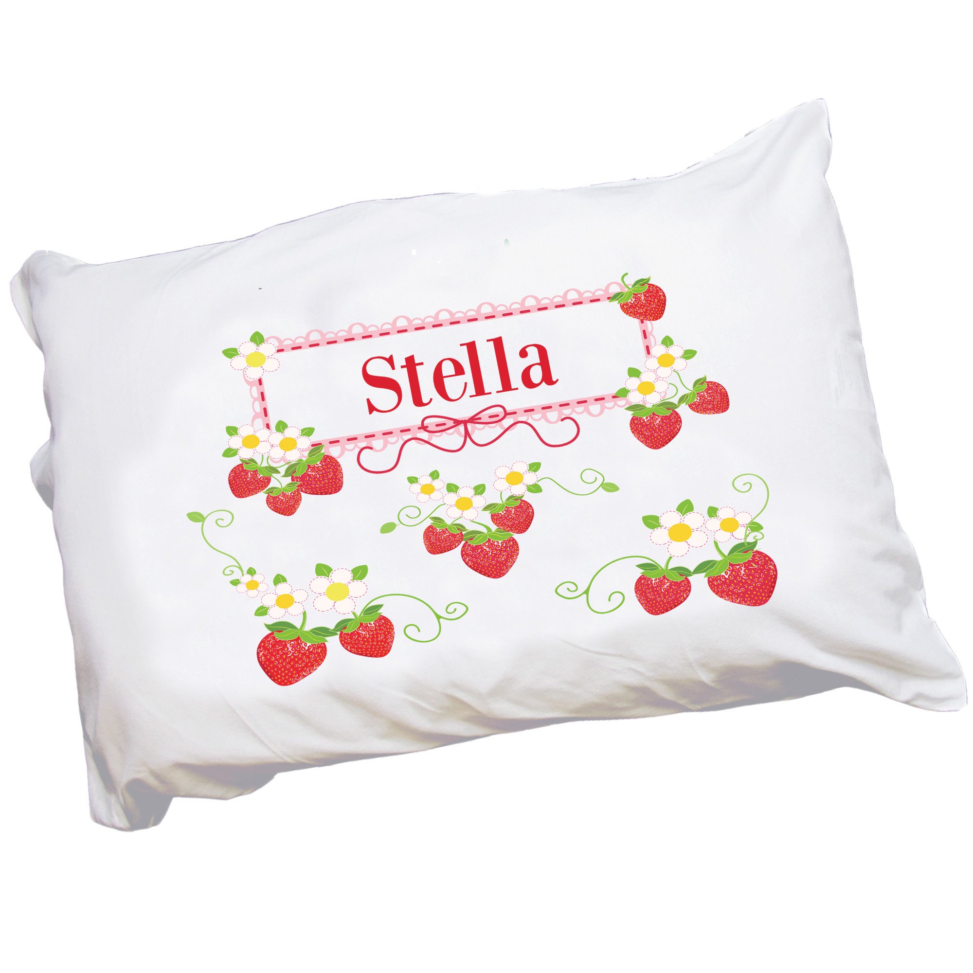 My Bambino Personalized Strawberry Pillowcase Bedding