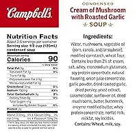Vista 2 de Sopa Campbell's Condensada Crema de Champiñones con Ajo Asado, Lata de 10.5 oz (Paquete de 12)