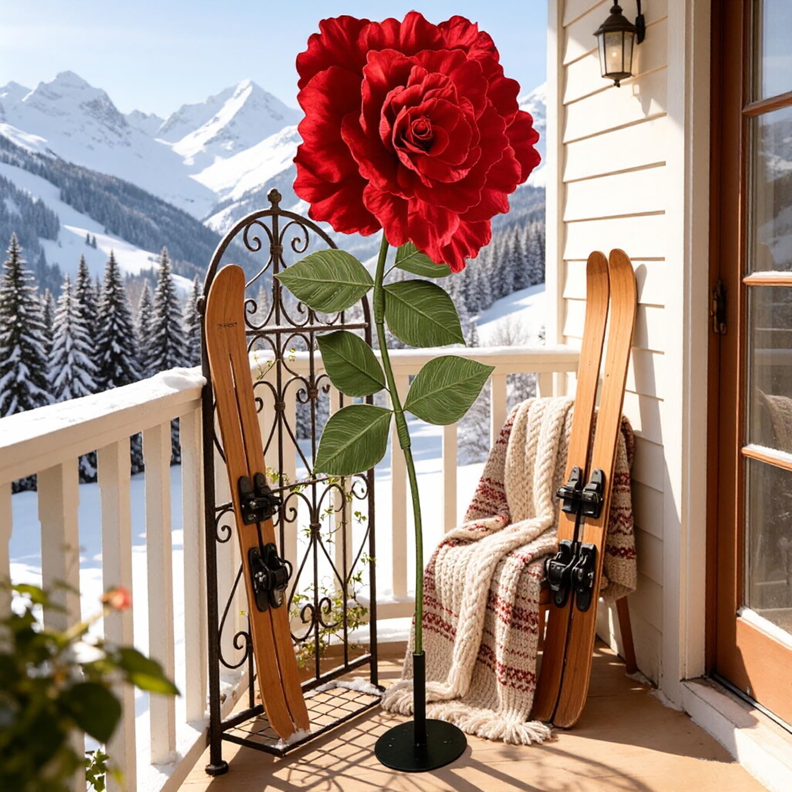 YUANXIN Rosa Artificiale Gigante da 165 cm, Rose Finte Lavorate a Mano, Regalo Creativo per San Valentino, Festa della Mamma e Matrimoni, Ideale per Decorazioni di Nozze