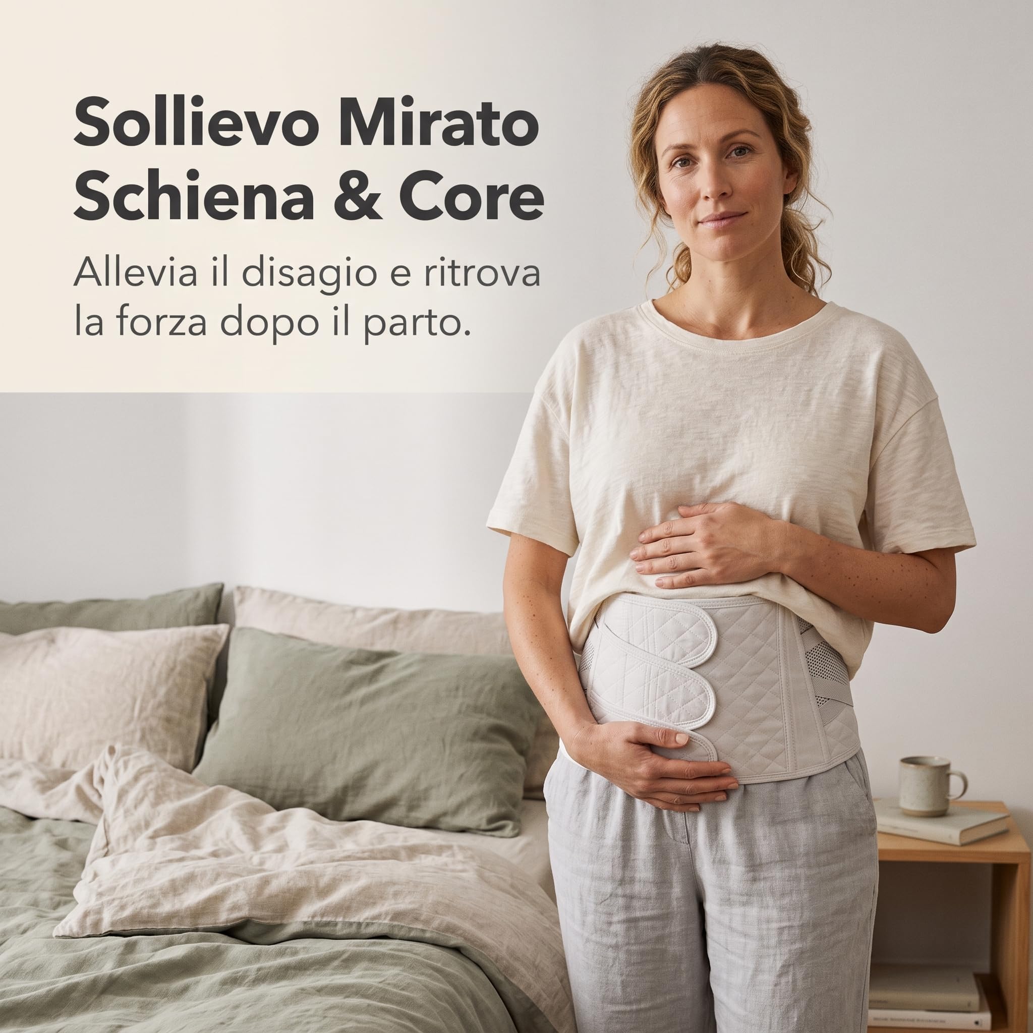 Post Parto e Fascia Post Parto per Recupero Addominale, Mamma, Post Parto Donna in Cotone