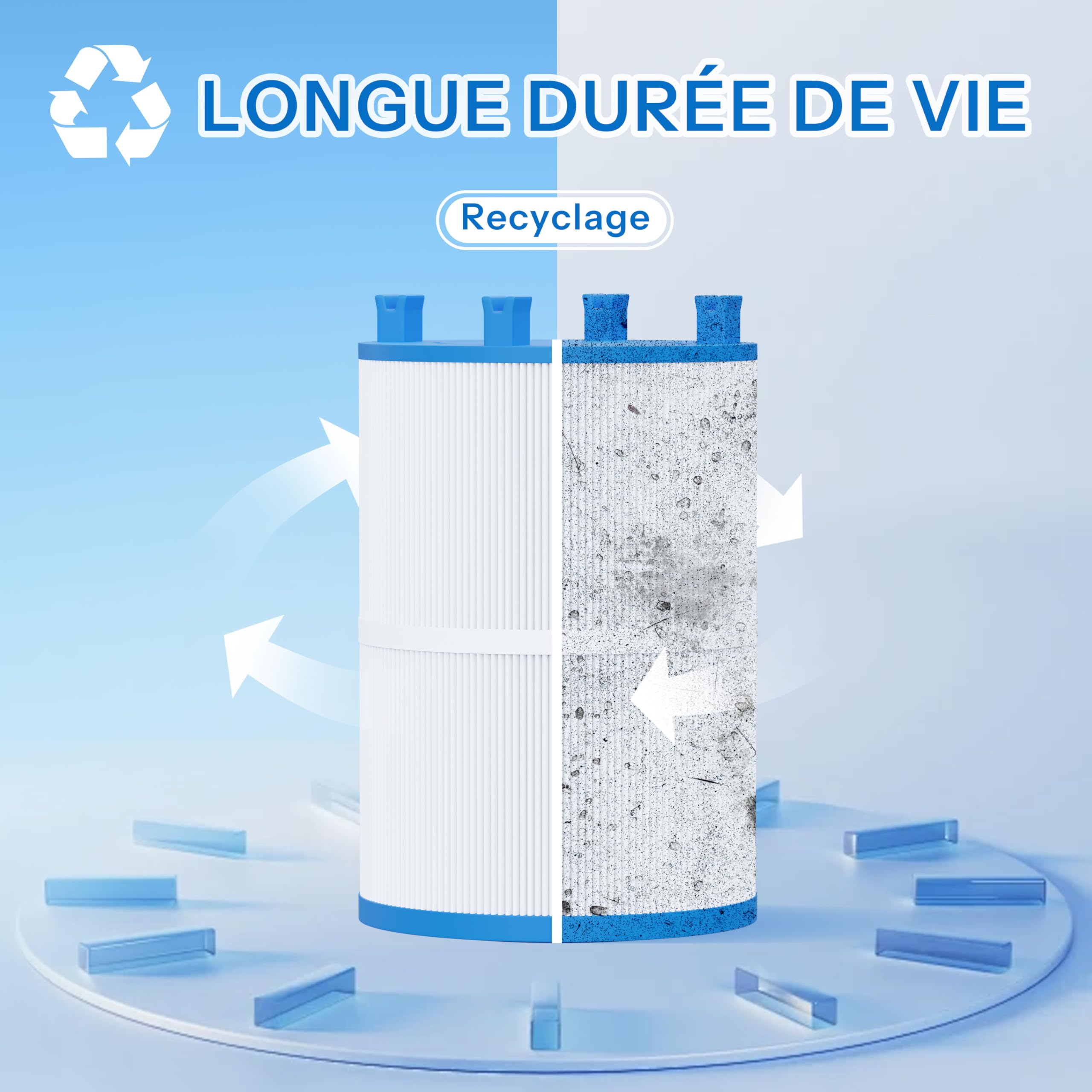 Cartouche Filtrante Spa Compatible avec Dimension One Spa, 2PCS