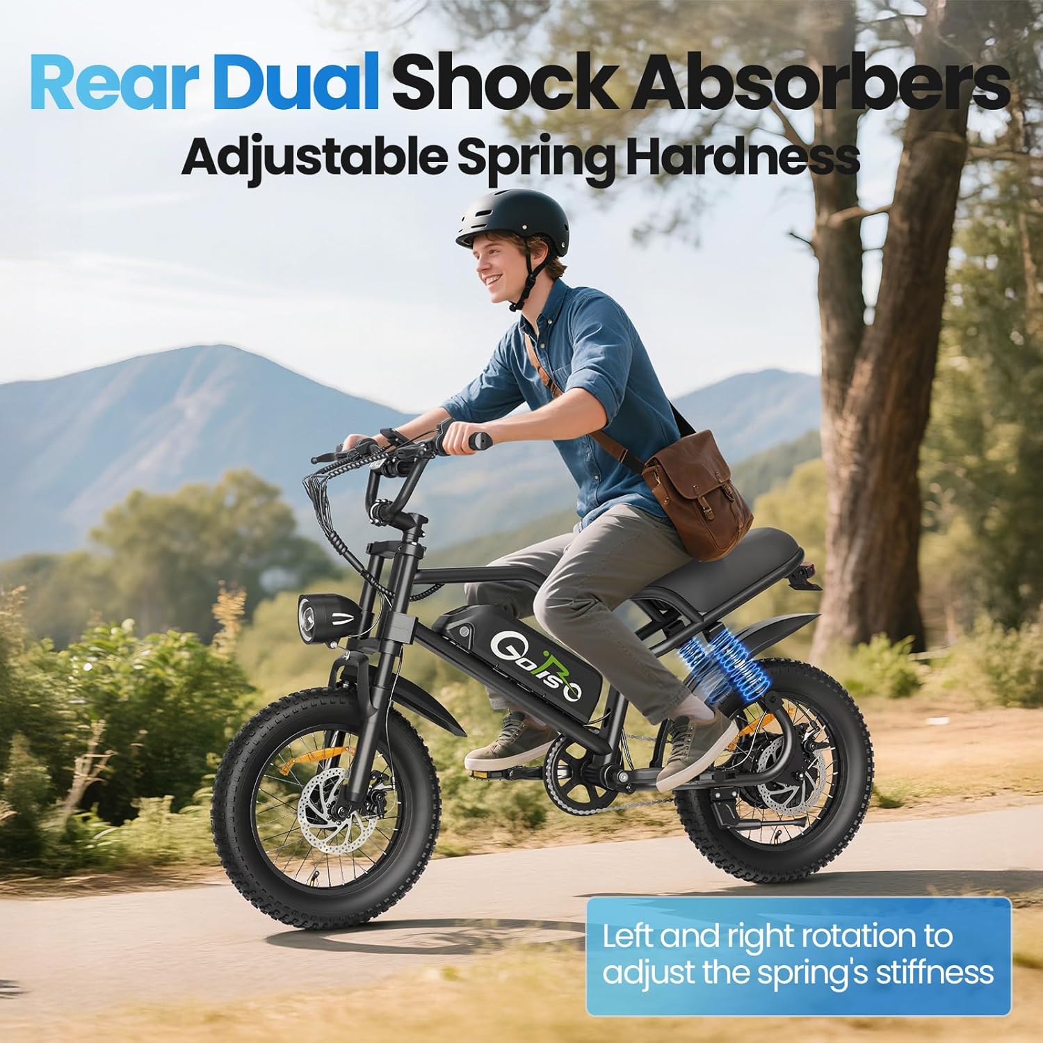 Rear Dual Shock Absorbers with adjustment