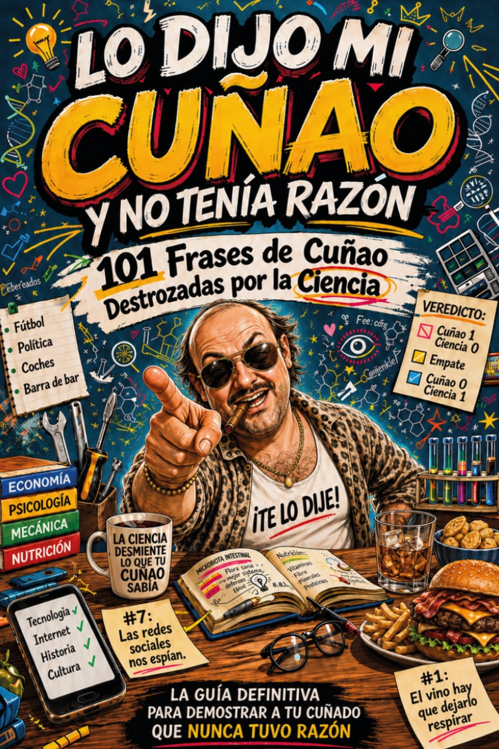 Lo Dijo Mi Cuñao Y No Tenía Razón - 101 Frases de Cuñao Destrozadas Por La Ciencia: La Guía Definitiva Para Demostrar A Tu Cuñado Que Nunca Tuvo Razón (Regalos Originales para Hombre)