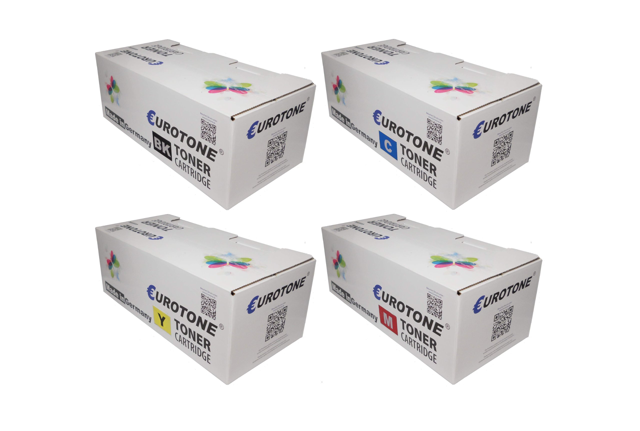 Eurotone Toner do Ricoh Aficio: SP C250SF / SP C250DN zastępowane wkłady BK C Y M w zestawie ekonomicznym - kompatybilny zestaw Premium Kit alternatywa