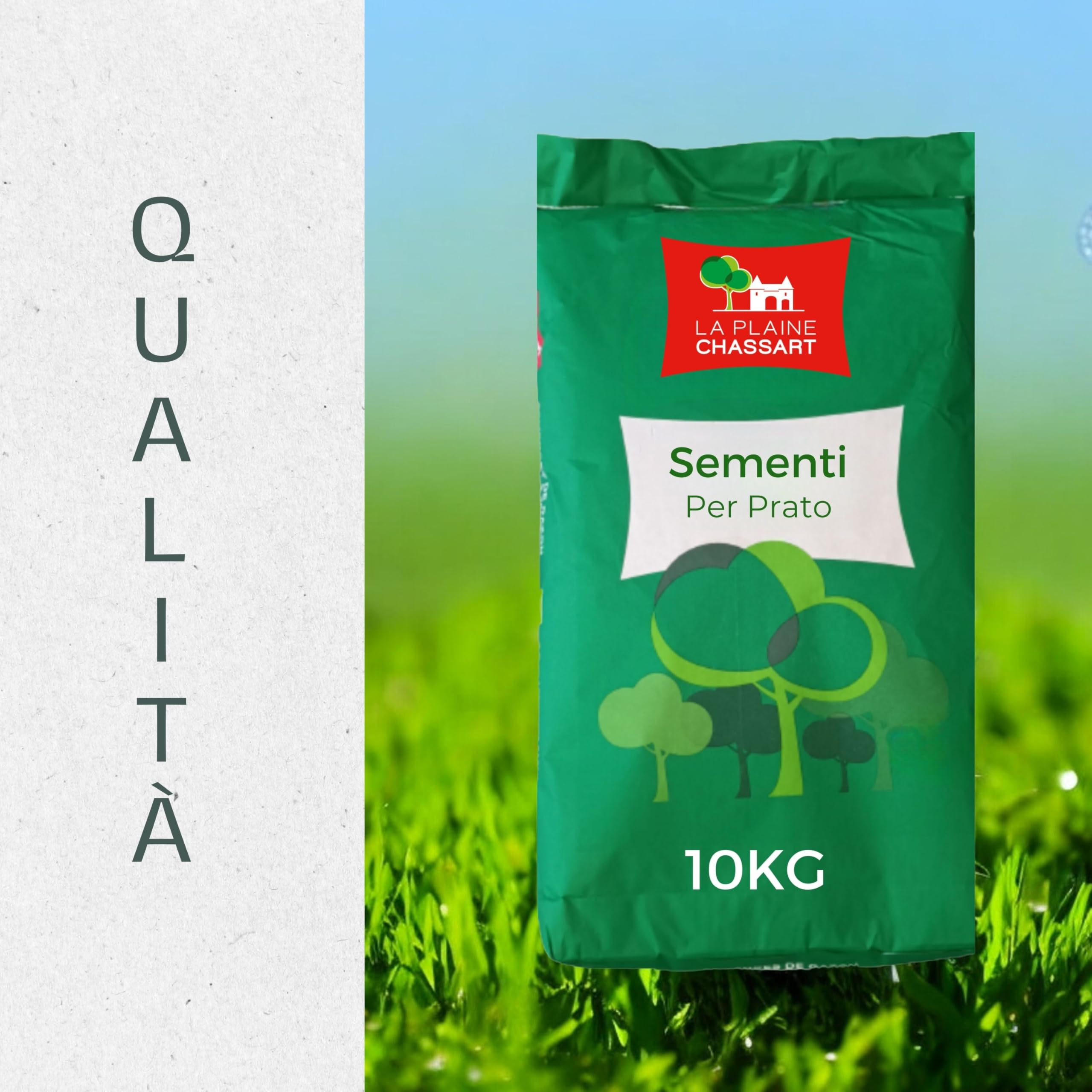 La Plaine Chassart - Semi per Prato Resistente 20KG - Crescita Rapida e Gazon Sempre Verde