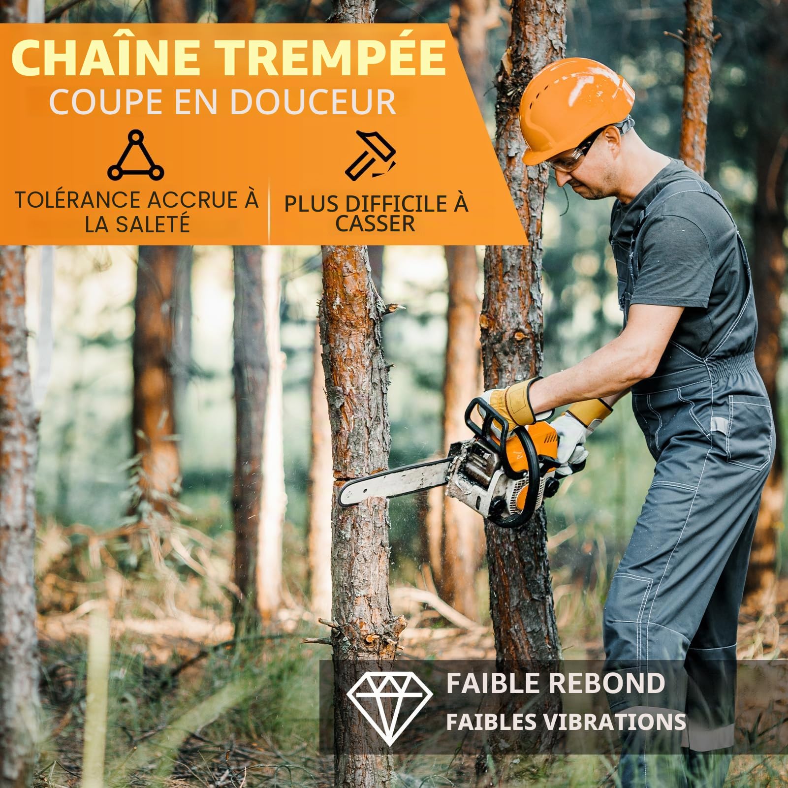 4 pièces Chaîne de tronçonneuse 30 cm 1/4" pas 1,1 mm 64 maillons Chaîne pour tronçonneuses compatibles avec les tronçonneuses Stihl 3670 000 0064 MSA 160 ms, MSA 60, MSA 70, MSA 120, MSA 140