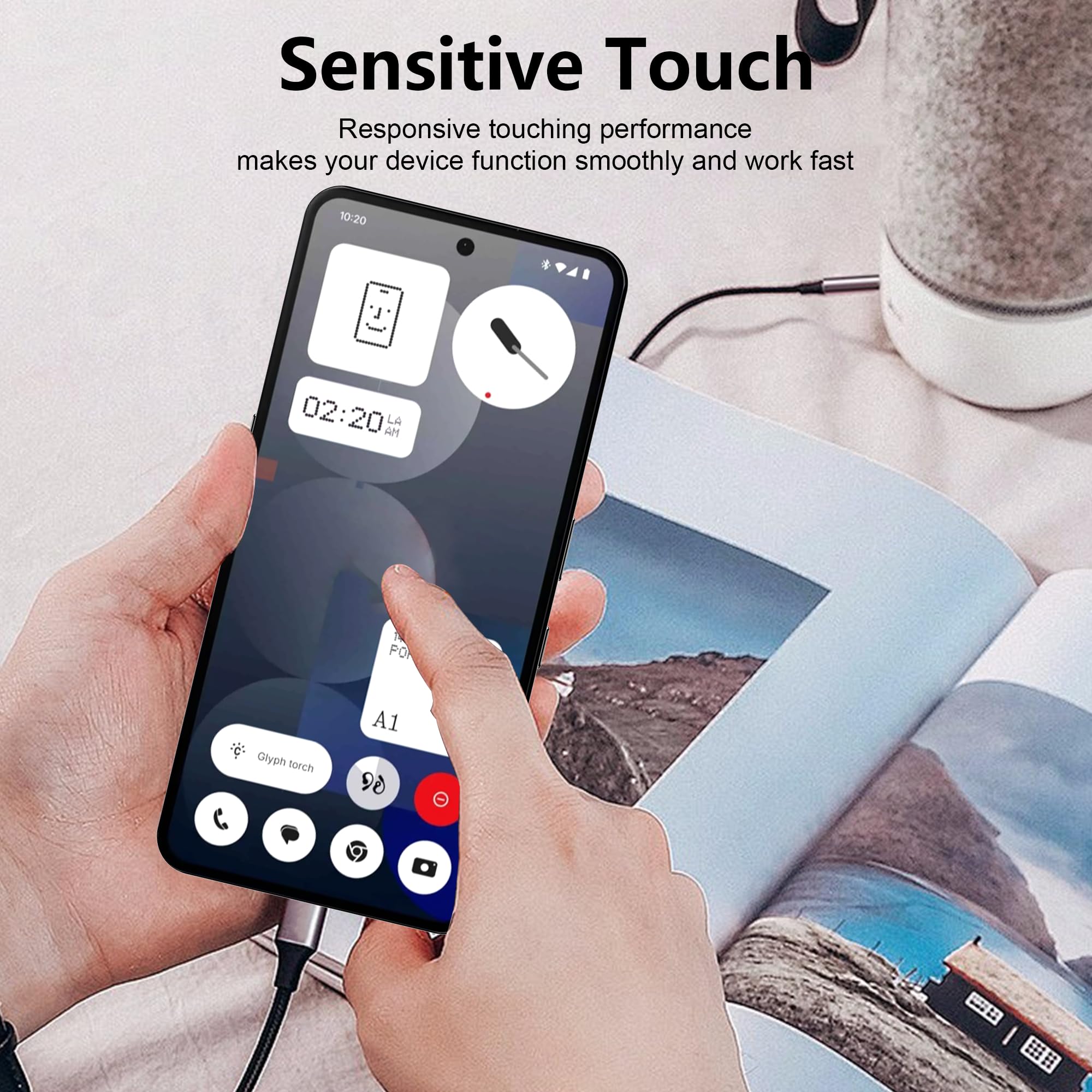 Panzerglas Schutzfolie Für Nothing Phone 3A Pro – 2x Display + 2x Kamera, 9H Härte, Kratzfest (HD Klar)