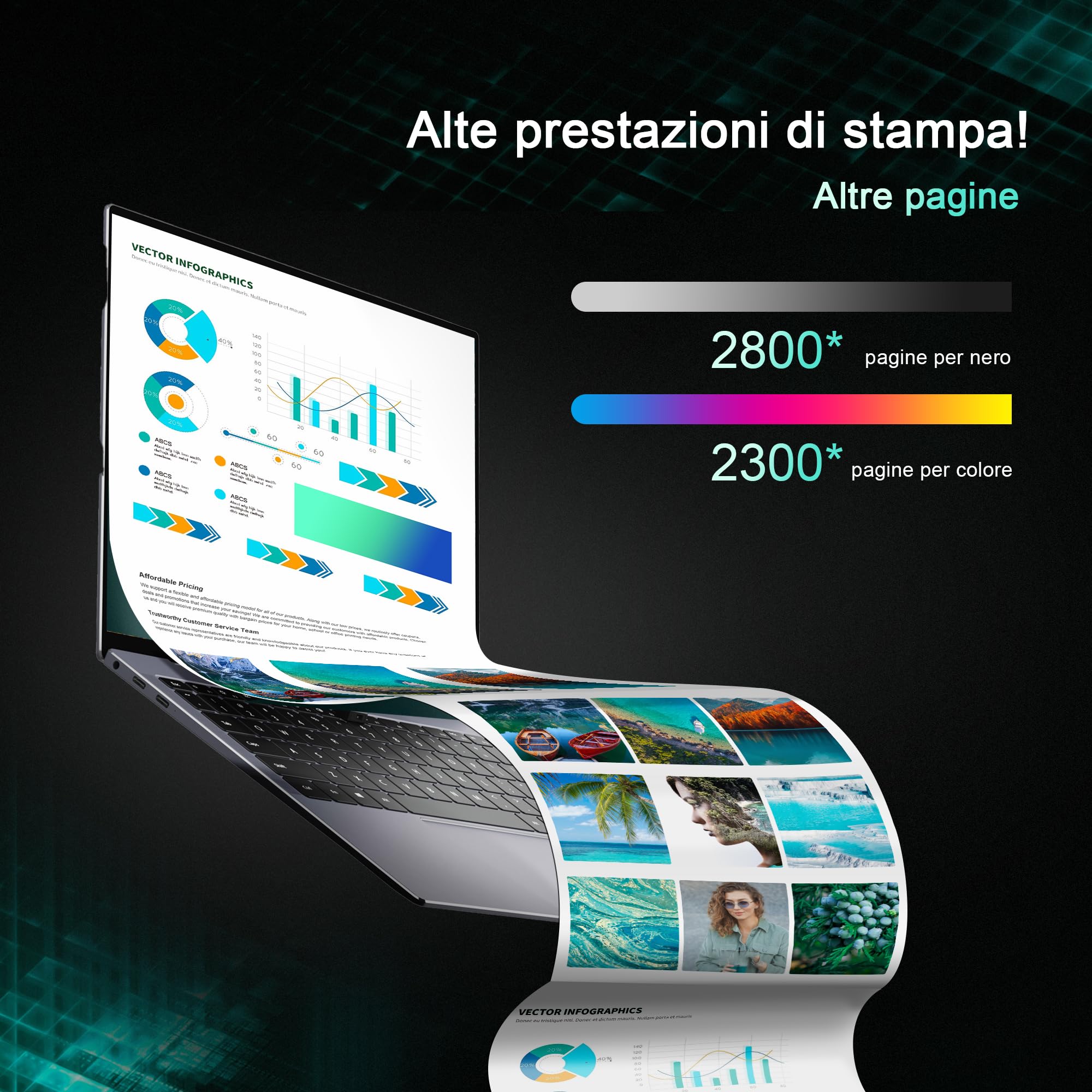 KUPYLM 201X 201A Cartuccia Toner Compatibili per HP 201X CF400X CF400A CF401X CF402X CF403X Toner Color Laserjet Pro MFP M277dw M277n M277 M274n M252n M252dw M277c6 (Nero,Ciano,Giallo,Magenta,4-Pack)