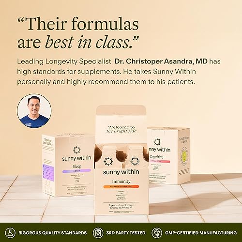 Miniatura 9 de Super Human Longevity - Suplemento de salud celular con líquido biodisponible NAD+, glutatión, CoQ10, B12, MCT, aceite de aguacate, energía