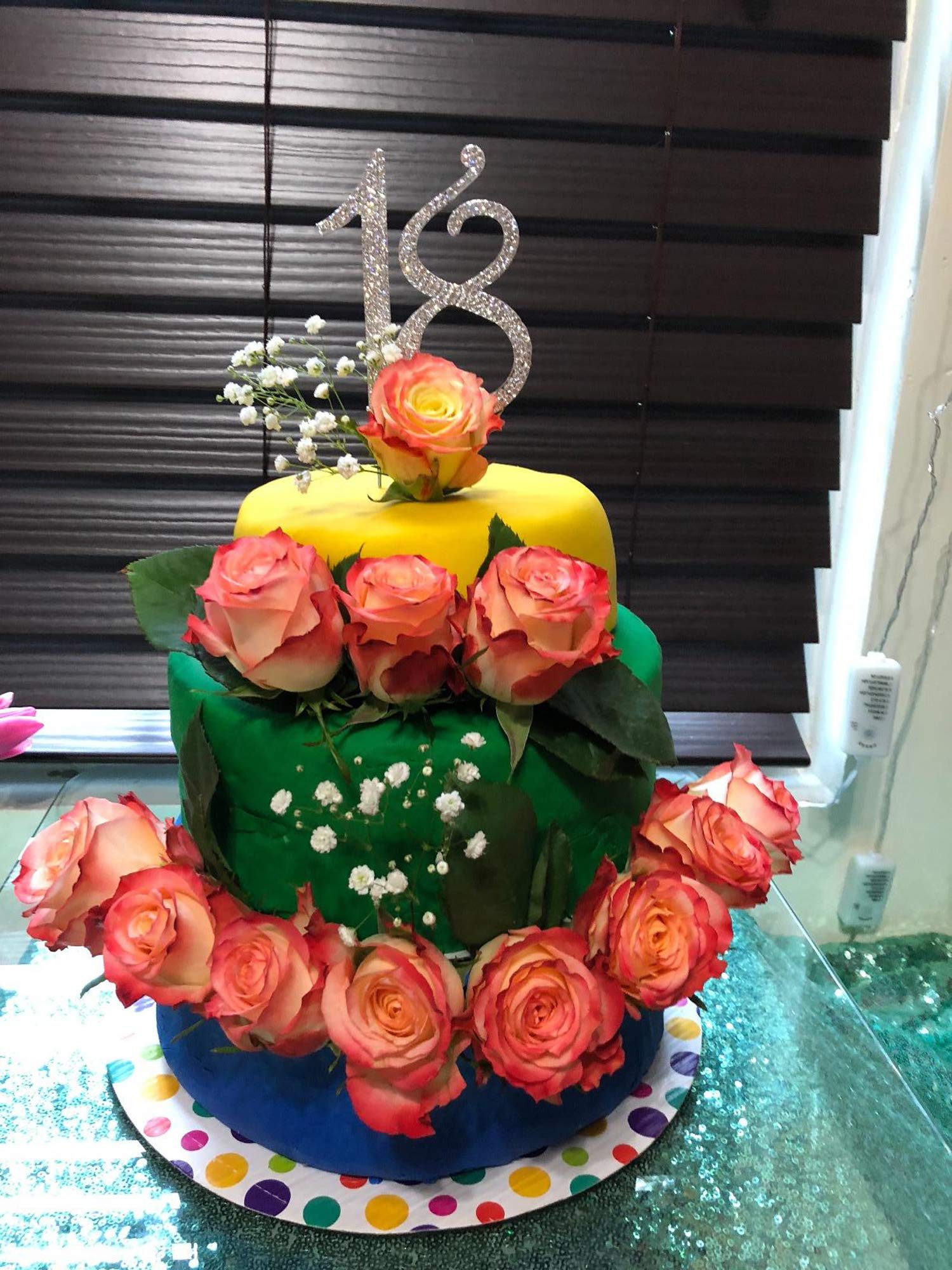 Grande Décoration De Gâteau Rose Or,Strass En Cristal,Pour Fête De 15e Anniversaire,15 Pièces