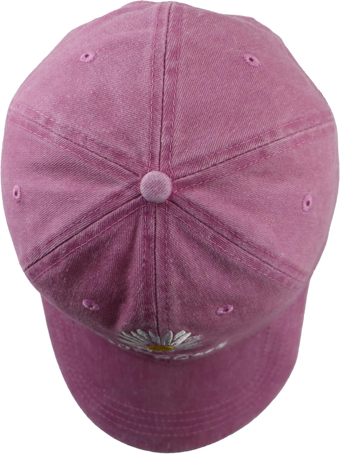 Embroidered Daisy Blessed Hat for Women Men, Adjustable Vintage Washed Cotton Christian Baseball Cap