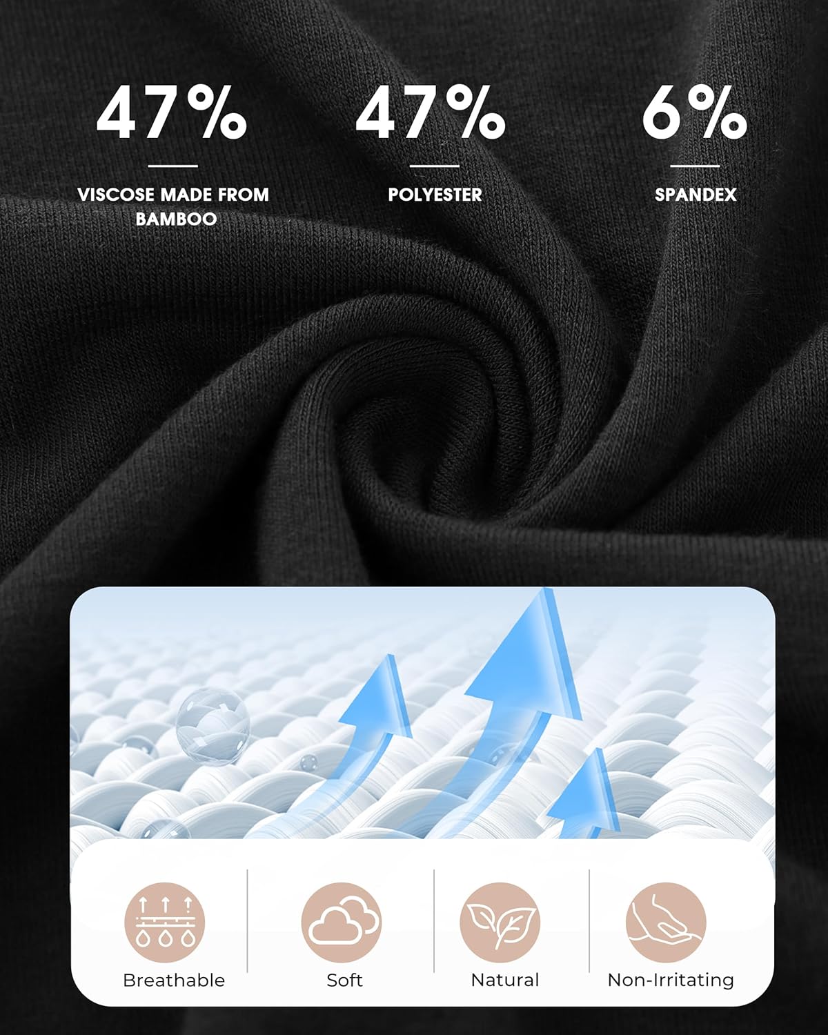 BAMBOO COOL Womens Oversized T Shirts Short Sleeve Tees Loose Fit Tops for Ladies Trendy Clothes - Image 4