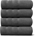Hearth & Harbor Serviettes de bain pour salle de bains - 100% Anneau Spun coton Luxury serviettes de bain - Doucement & Ensemble de serviettes de bain très absorbantes, 6 Ensemble de pièces, vert-sage