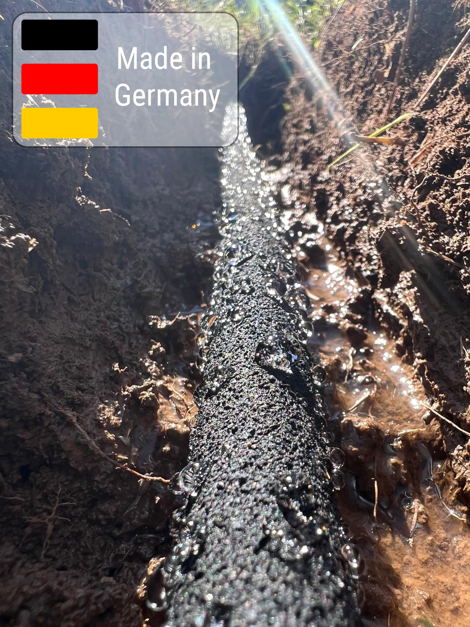 CS Perlschlauch Premium 25m inkl. Starterset – eco Tropfschlauch für Garten, Beet & Hecke – nachhaltiger & wassersparender Bewässerungsschlauch - flexibel verlegbar
