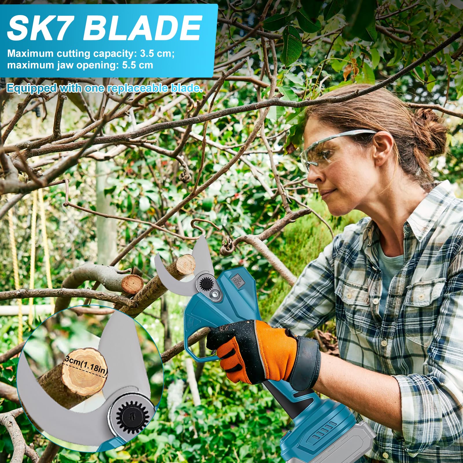 Juego de Sierra de Barra 6'' para Makita 18V (sin Batería) (con Tijera)
