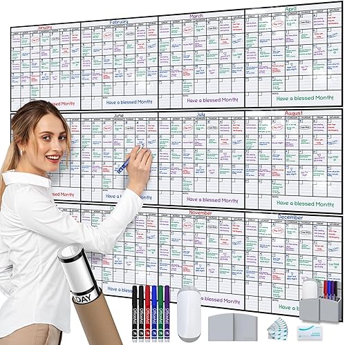 Planificador de pared de borrado en seco