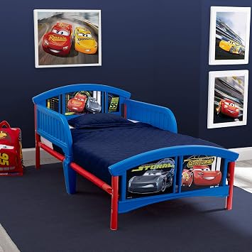Delta Children Plastic Toddler Bed, Disney Frozen II & Plastic Toddler Bed, Disney/Pixar Cars