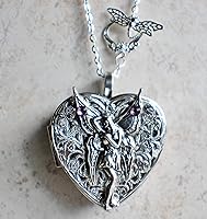 Vista 4 de Fairy Music Box Locket in Silvertone