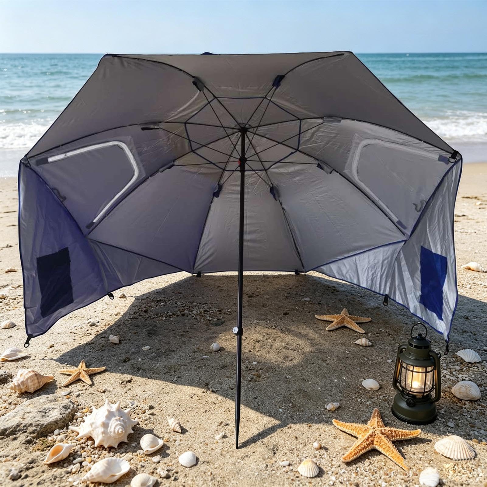 Parasol Wędkarski Ochrona Przed Promieniowaniem UV, Przenośny | Parasol Plażowy Na Zewnątrz, Patio, Basen, Sport, Park, Podwórko, Kemping, Piesze Wędrówki, Podróże, Piknik, Dla Kobiet i