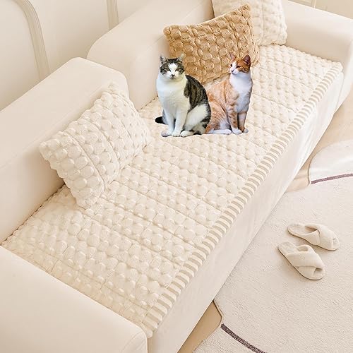 Miniatura 5 de Mivnue Pet Couch Cover, Couch Covers for Dogs, Washable Dog Sofa Covers Couch Protector, Fuzzy Non Slip Couch Slipcover Pet Friendly