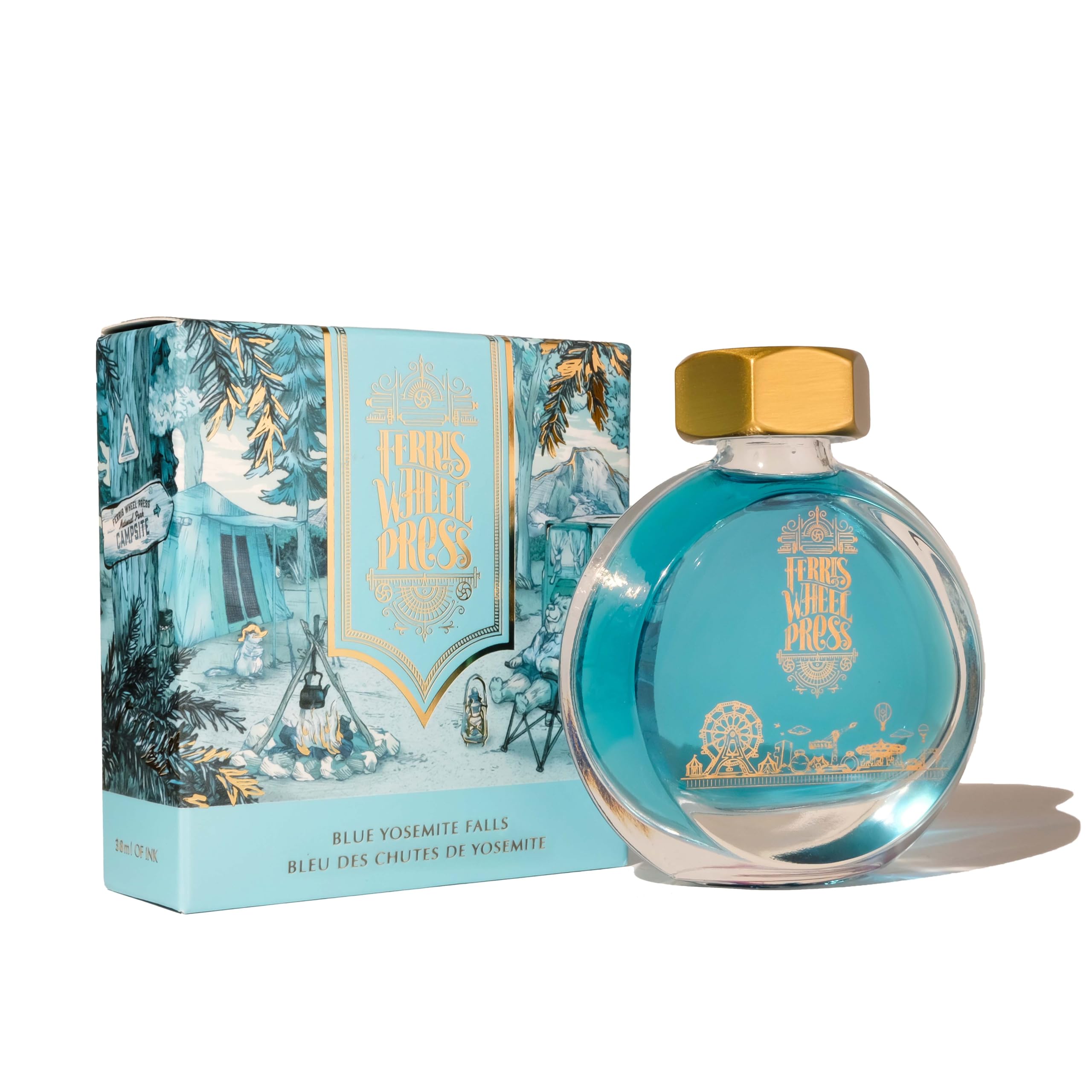 Ferris Wheel Press Fountain Pen Ink | Everyday Ink Collection | Blue Yosemite Falls | 38ml