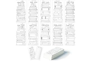 COcnny Reading List Bookmarks: Track Your Reading Journey with 100 Colorful Bookmarks