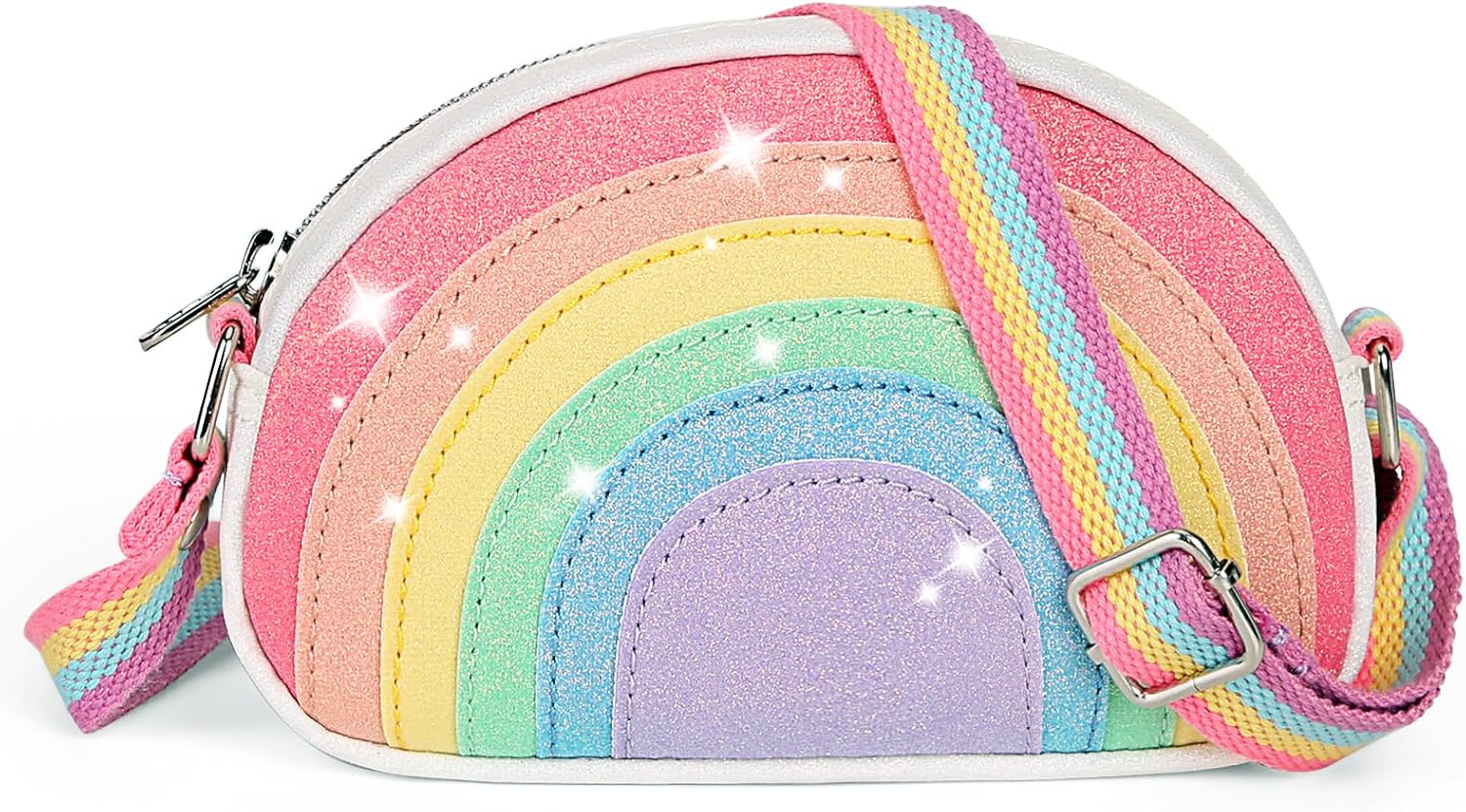 Toddler Purse for Kids Gift Little Girls Purse Cute Rainbow Crossbody Bag