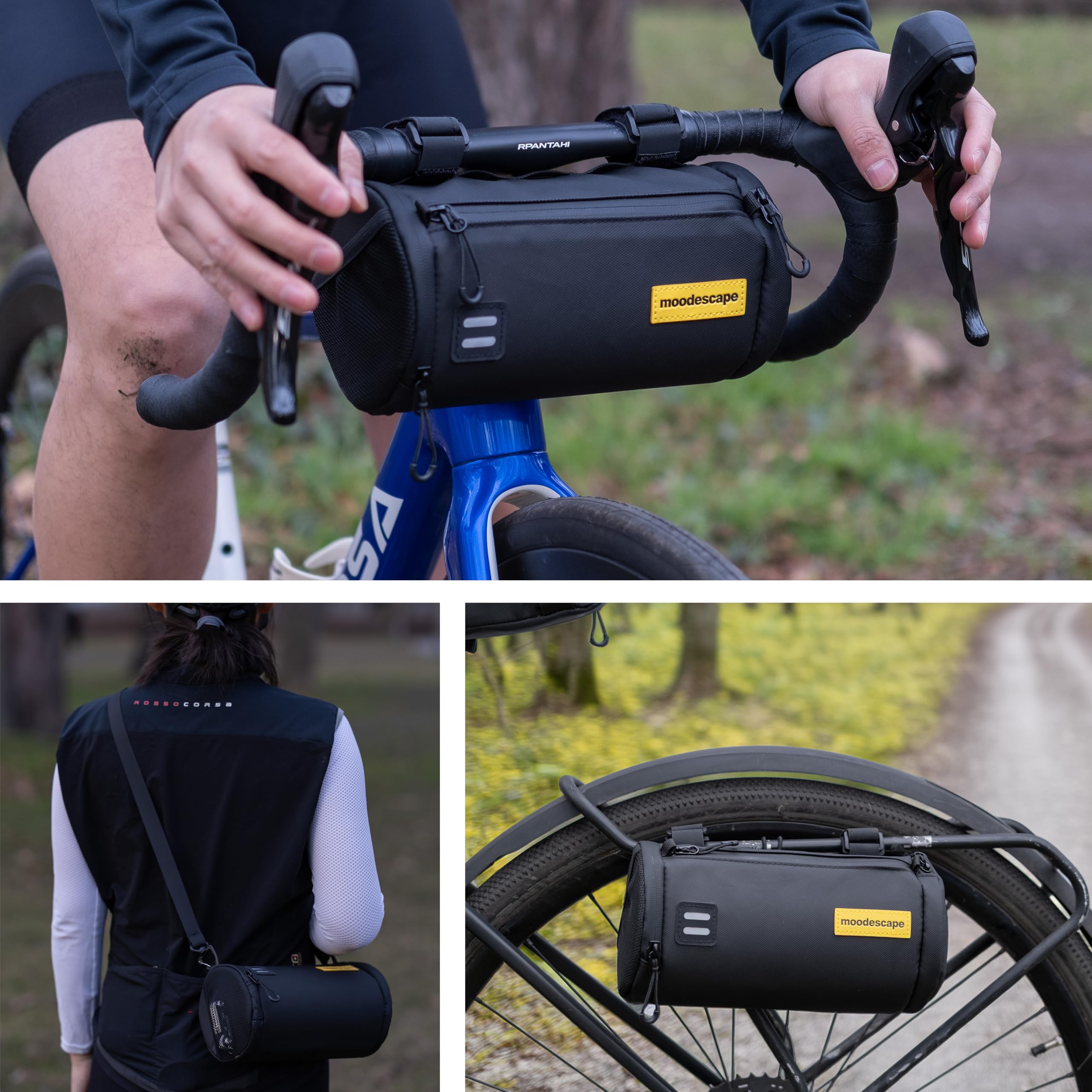 Weekend Trip Bundle - Bikepacking Taschen Set 4,3 L – Fahrrad Lenkertasche, Oberrohrtasche und Satteltasche – leicht, wasserabweisend, ideal für Gravelbike, Rennrad und Touren