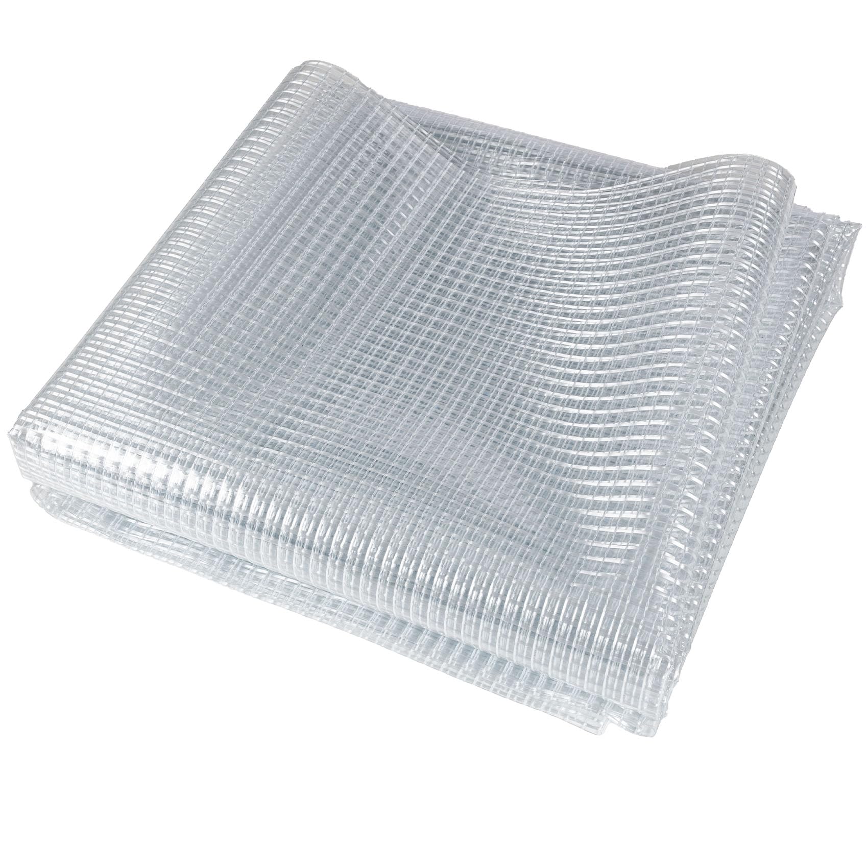 ANRO Gitterfolie 510 g/m² 3x2,5m – Abdeckplane wasserdicht & UV-beständig | Gewächshausfolie transparent, reißfest 1000D | Hochbeet, Gartenmöbel, Brennholz