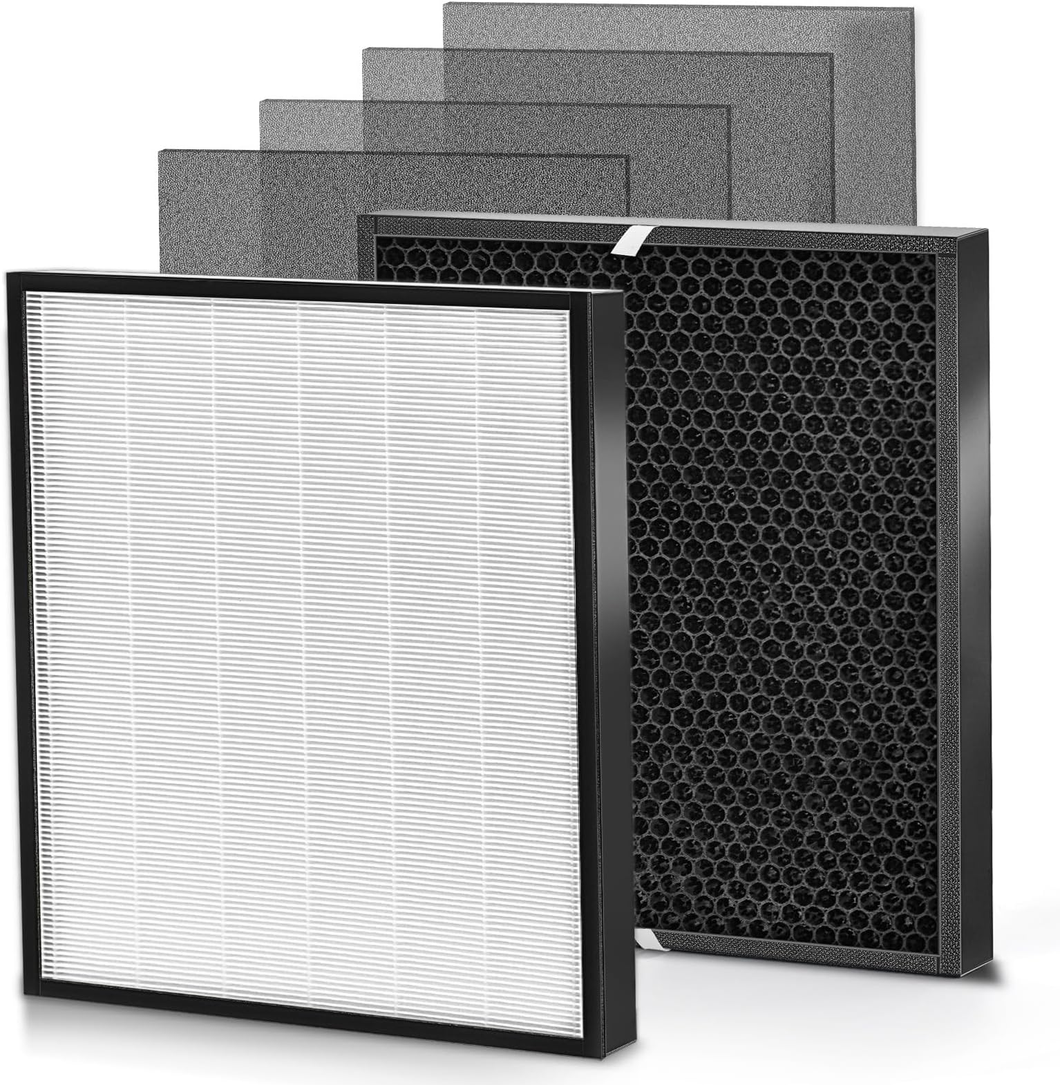 Replacement Filter Compatible with Air-Doctor Air Purifier Model AD3000 3000, Includes 1x White Filters, 1x Carbon VOCs and 4x Extra Pre Filters Combo