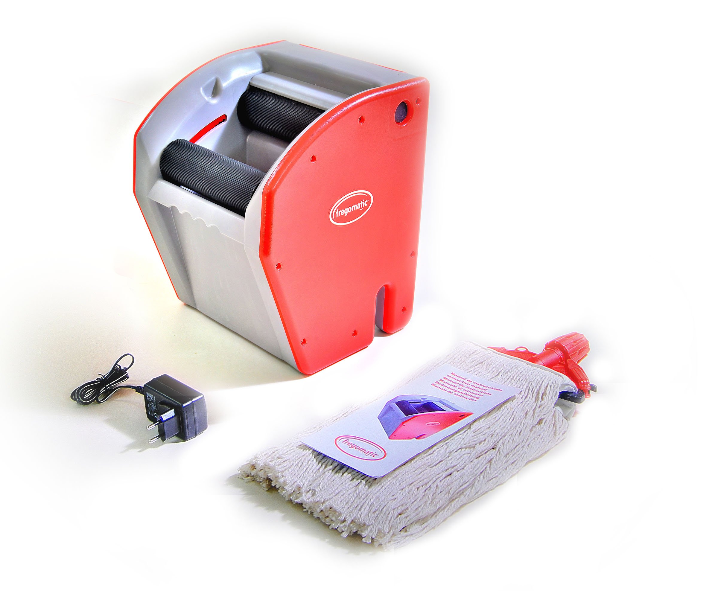 Escurridor automático profesional para mopas | Compatible con mopas Kentucky hasta 450 g, mopas planas, paños y bayetas | Escurrido vertical más higiénico | Fabricado en España | Escurrido automático de mopas, paños y bayetas