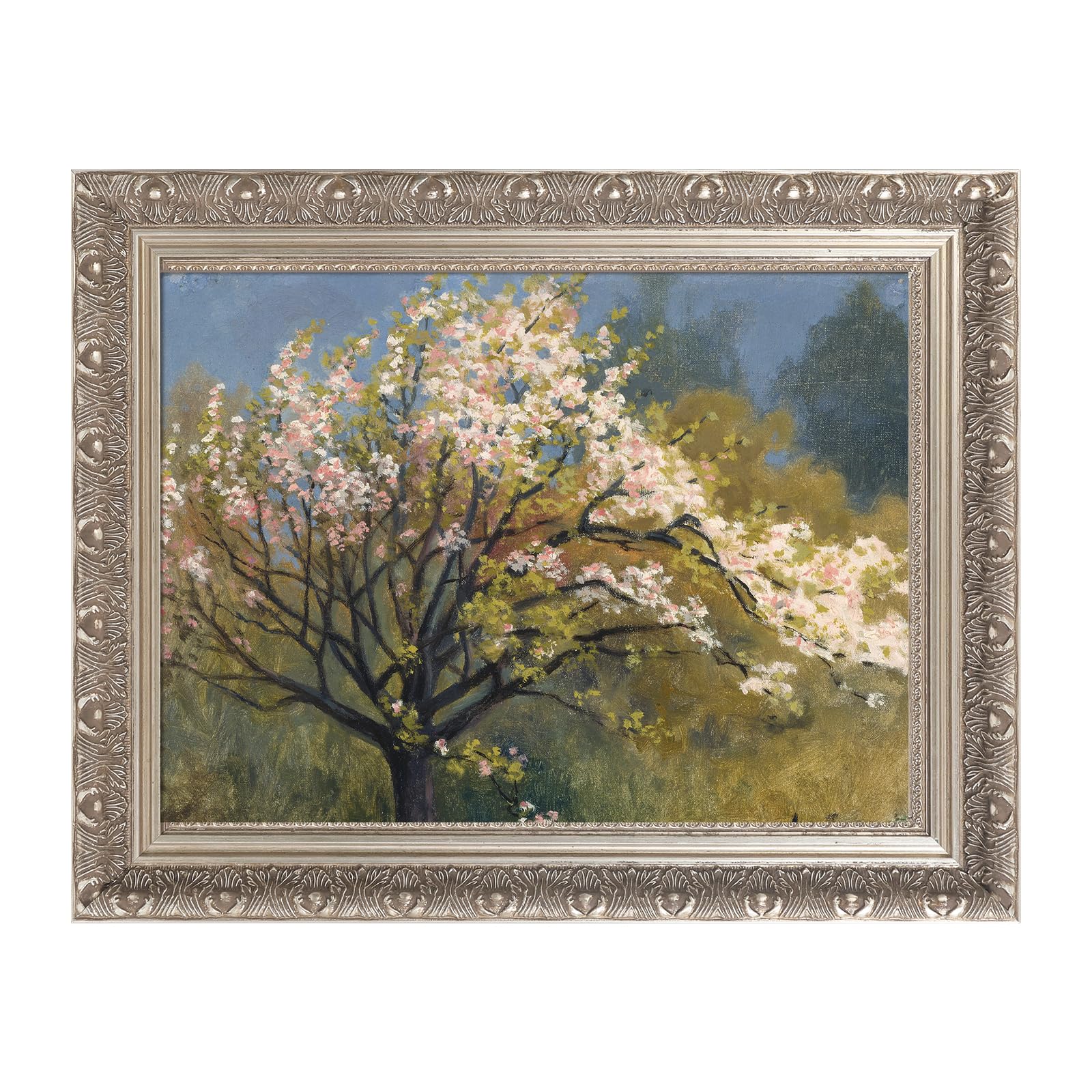 Photo 1 of FOLKOR French Country 20x24 Ornate Frame for Oil Painting Art Print,Silver